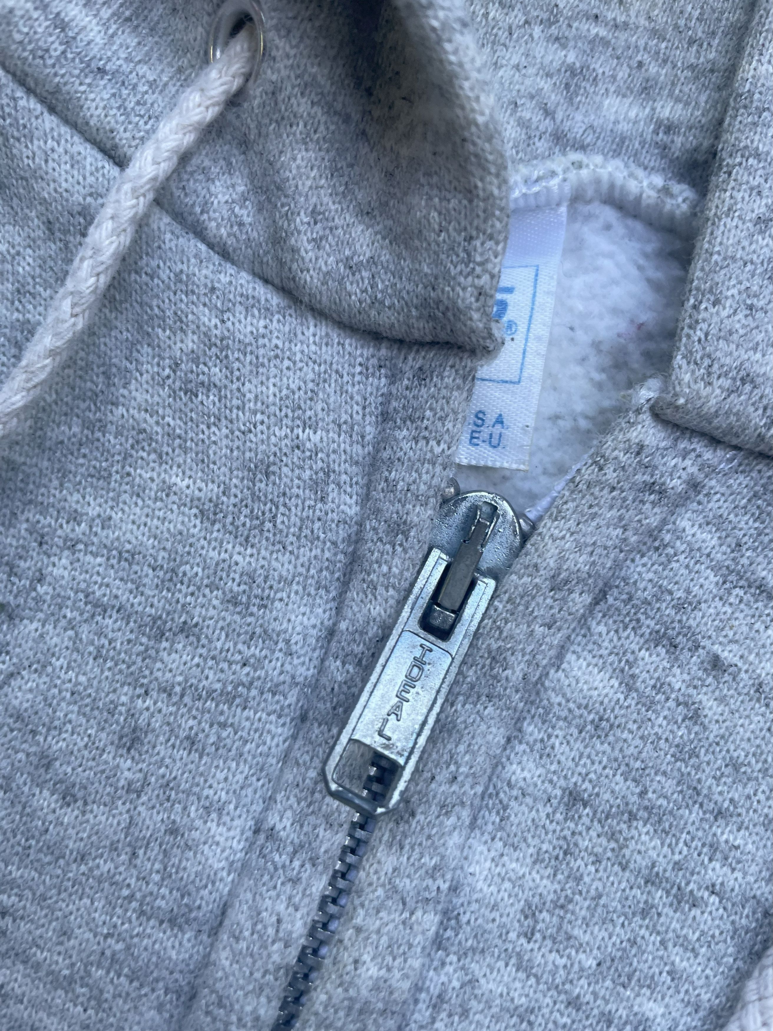 Hanes Vintage 80's Hanes Zipper Hoodie Size US L / EU 52-54 / 3 - 7 Thumbnail