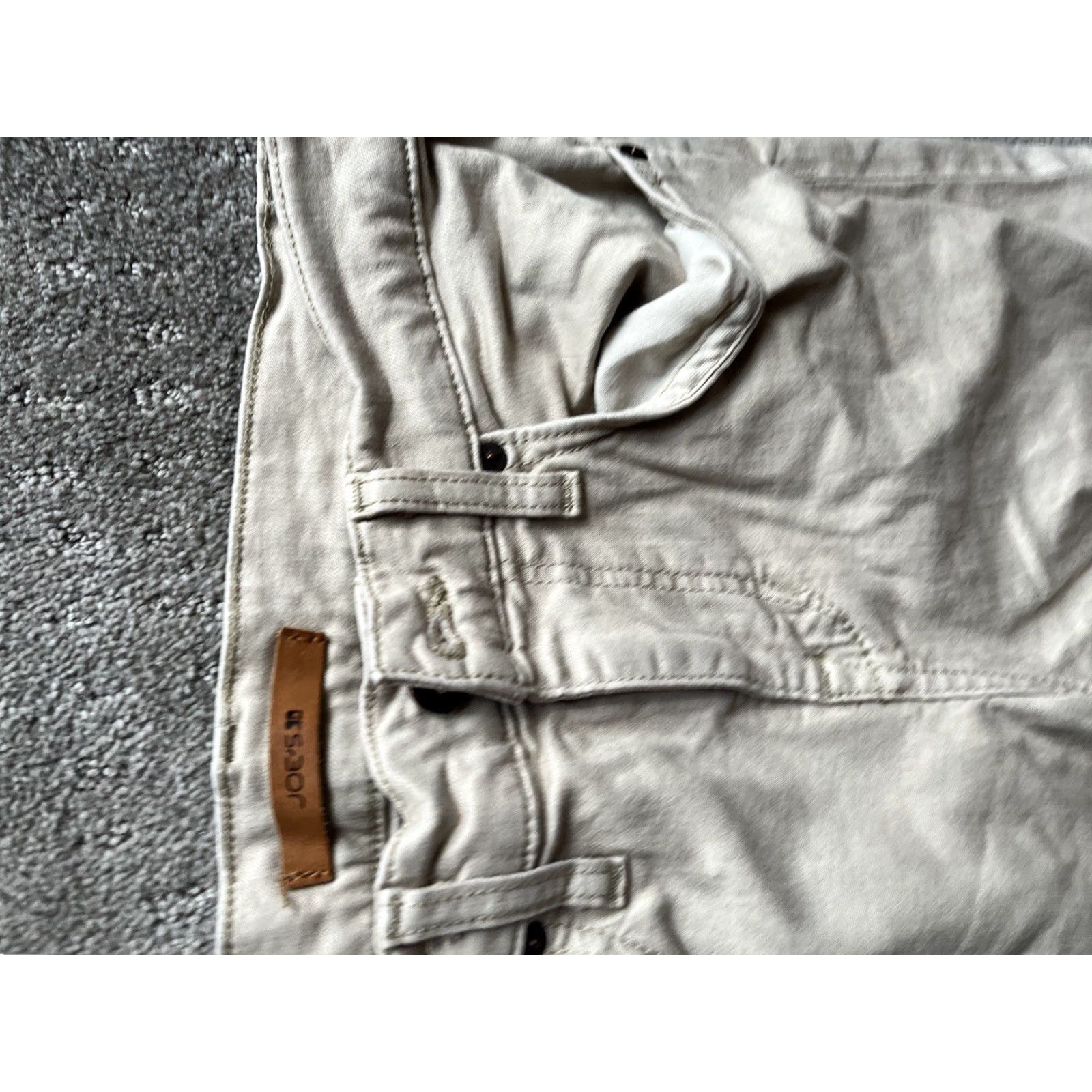 Vintage JOE'S JEANS Men's Slim Fit Straight Leg Jeans 28x30 Beige Cotton Blend Stretch Size US 28 / EU 44 - 5 Thumbnail