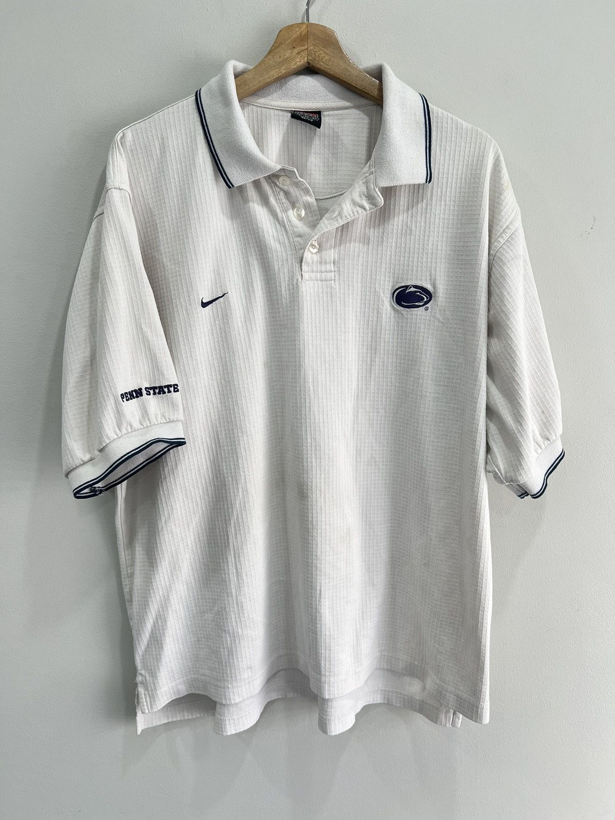Nike Vintage Nike Penn State Polo Shirt swoosh check Size US XL / EU 56 / 4 - 1 Thumbnail