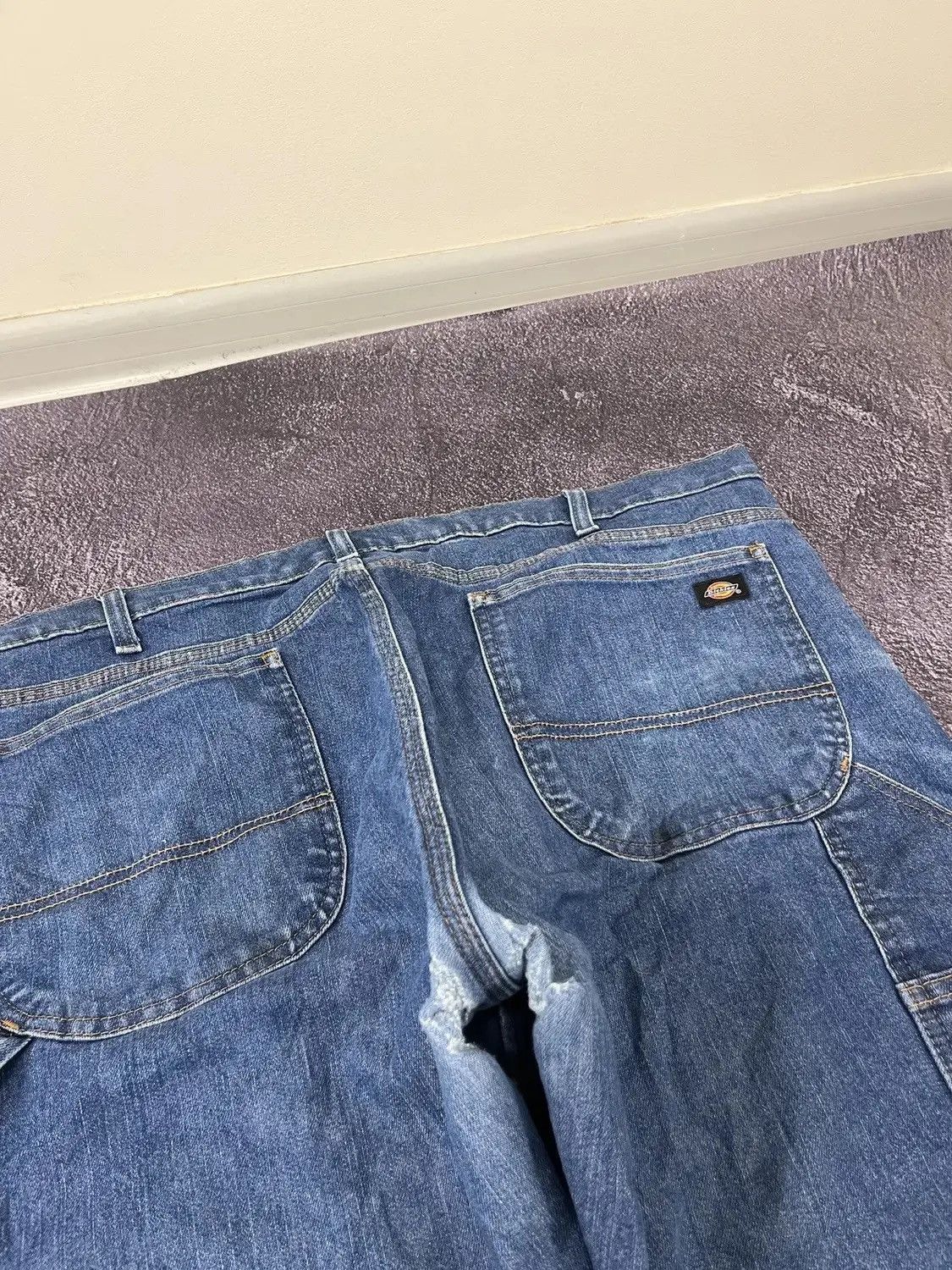 Dickies × Vintage Vintage Dickies USA Faded Blue Denim Hype Baggy Jeans Size US 38 / EU 54 - 5 Thumbnail