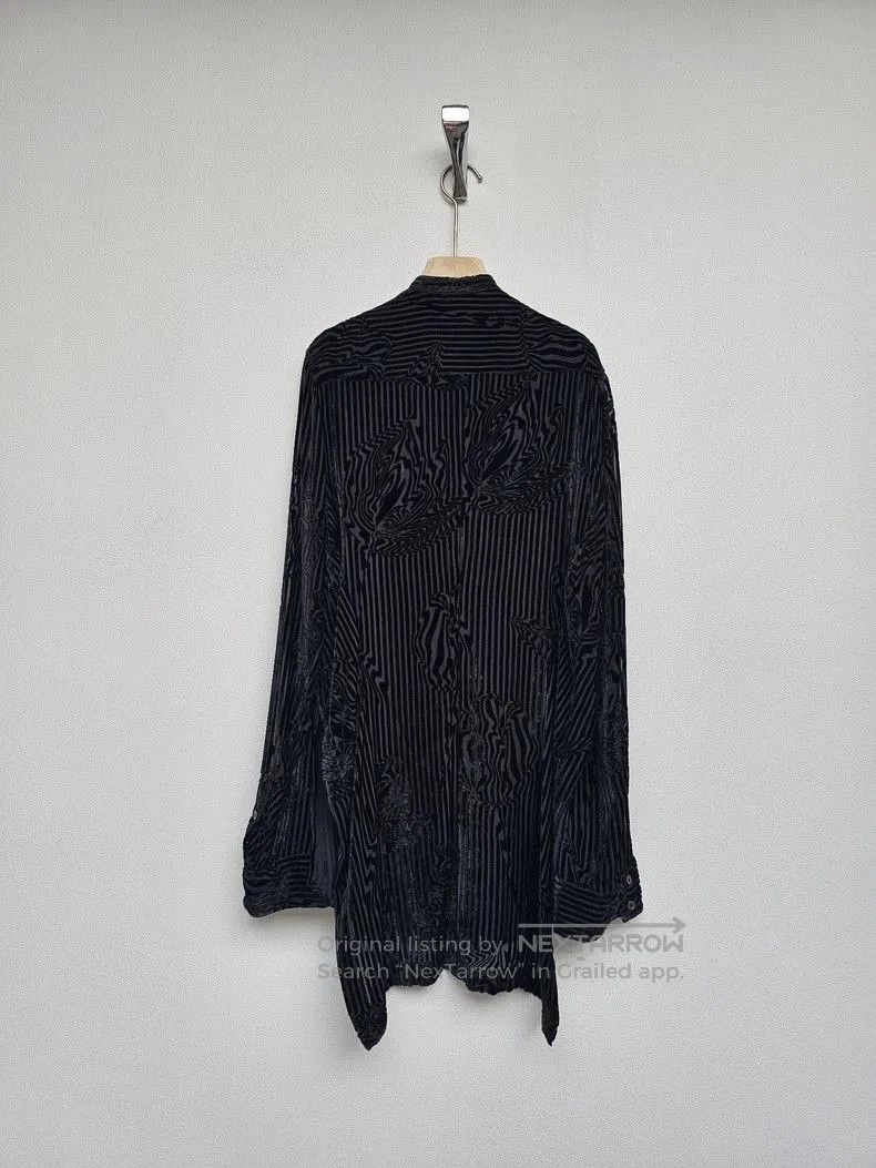 Ann Demeulemeester Ann Demeulemeester Black Velvet Shirt Coat. Size US M / EU 48-50 / 2 - 4 Thumbnail