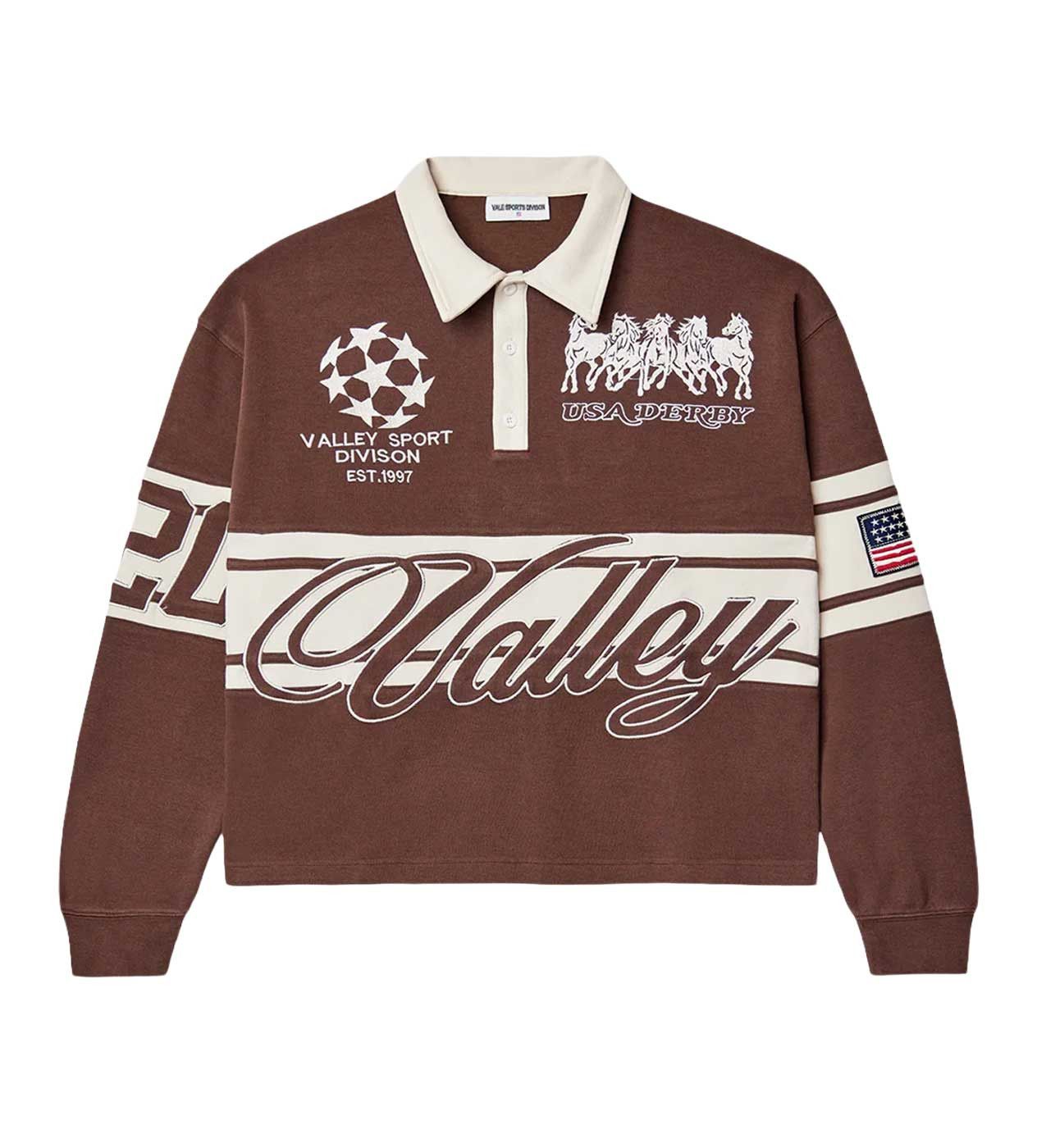 Vale Forever Chocolate Derby Rugby L/S Brown Size US S / EU 44-46 / 1 - 1 Thumbnail