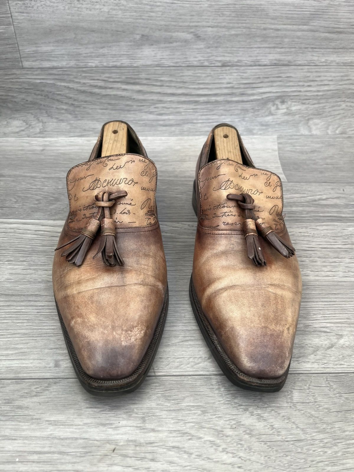 Berluti $1700 Berluti scritto patina tassel penny loafers sz 7.5 Size US 8.5 / EU 41-42 - 3 Thumbnail