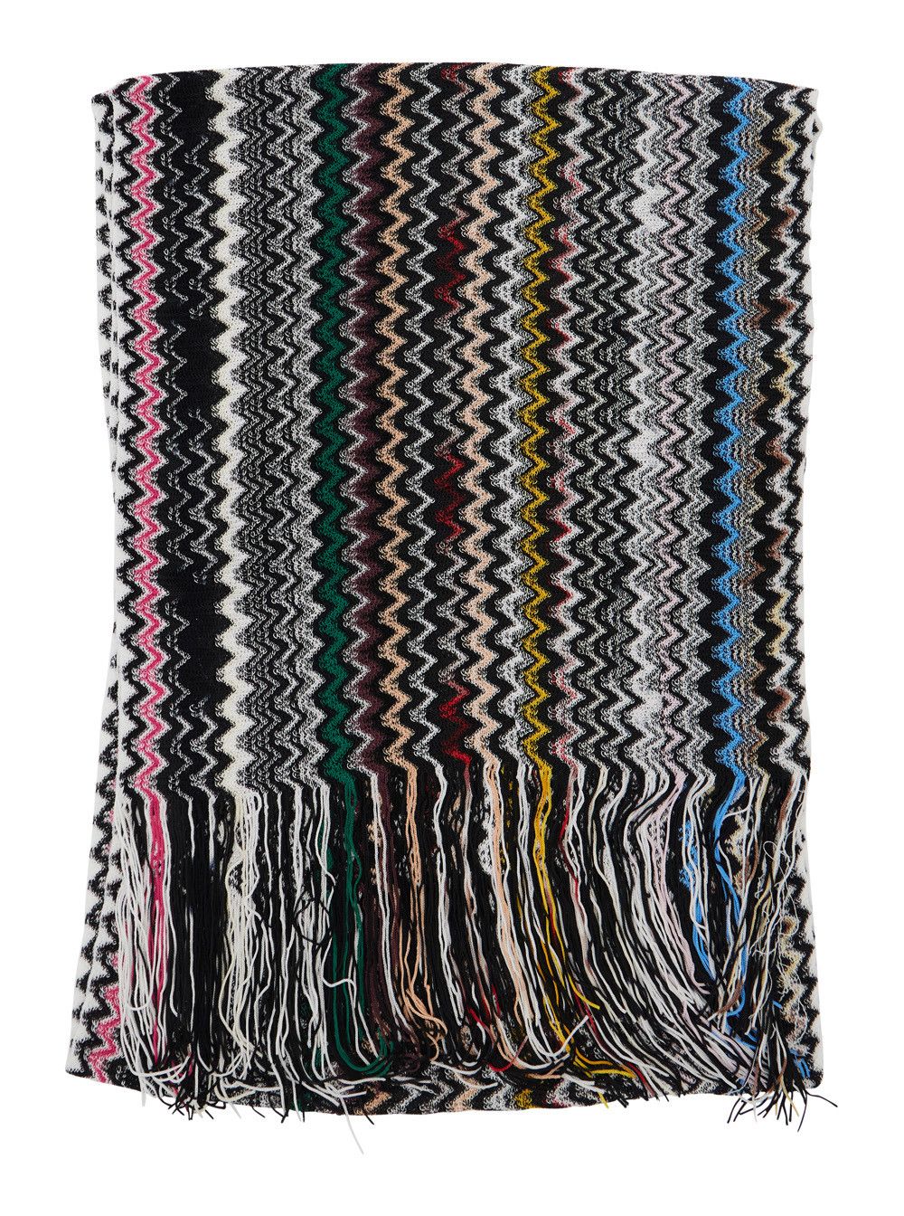 Missoni Scarf 'SC35VIDA4940001' Multicolor with Zig Zag Motif in Viscose Women Size ONE SIZE - 1 Thumbnail
