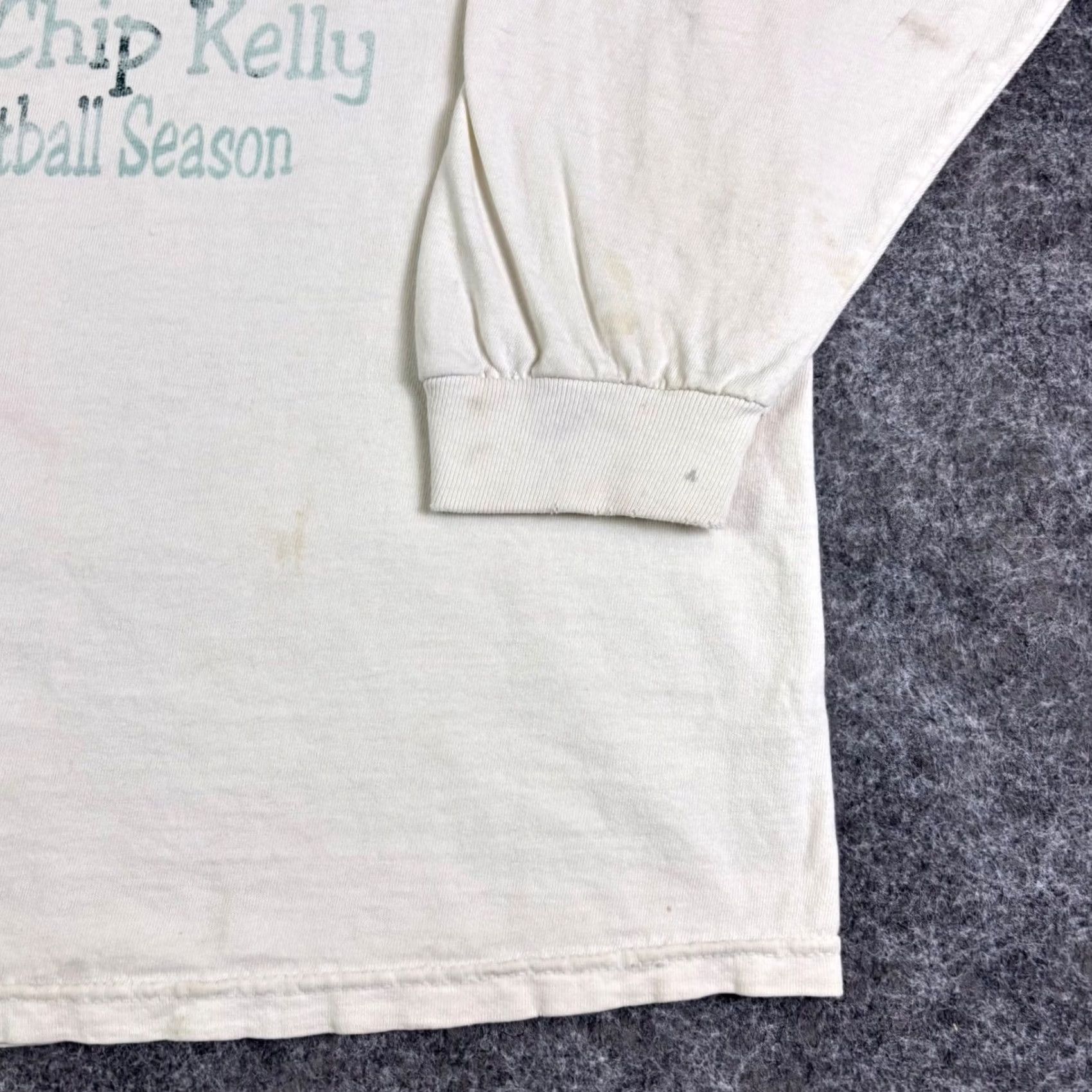 Delta VINTAGE Philadelphia Eagles Shirt Mens 2XL White 2013 Chip Kelly Long Sleeve Size US XXL / EU 58 / 5 - 7 Thumbnail