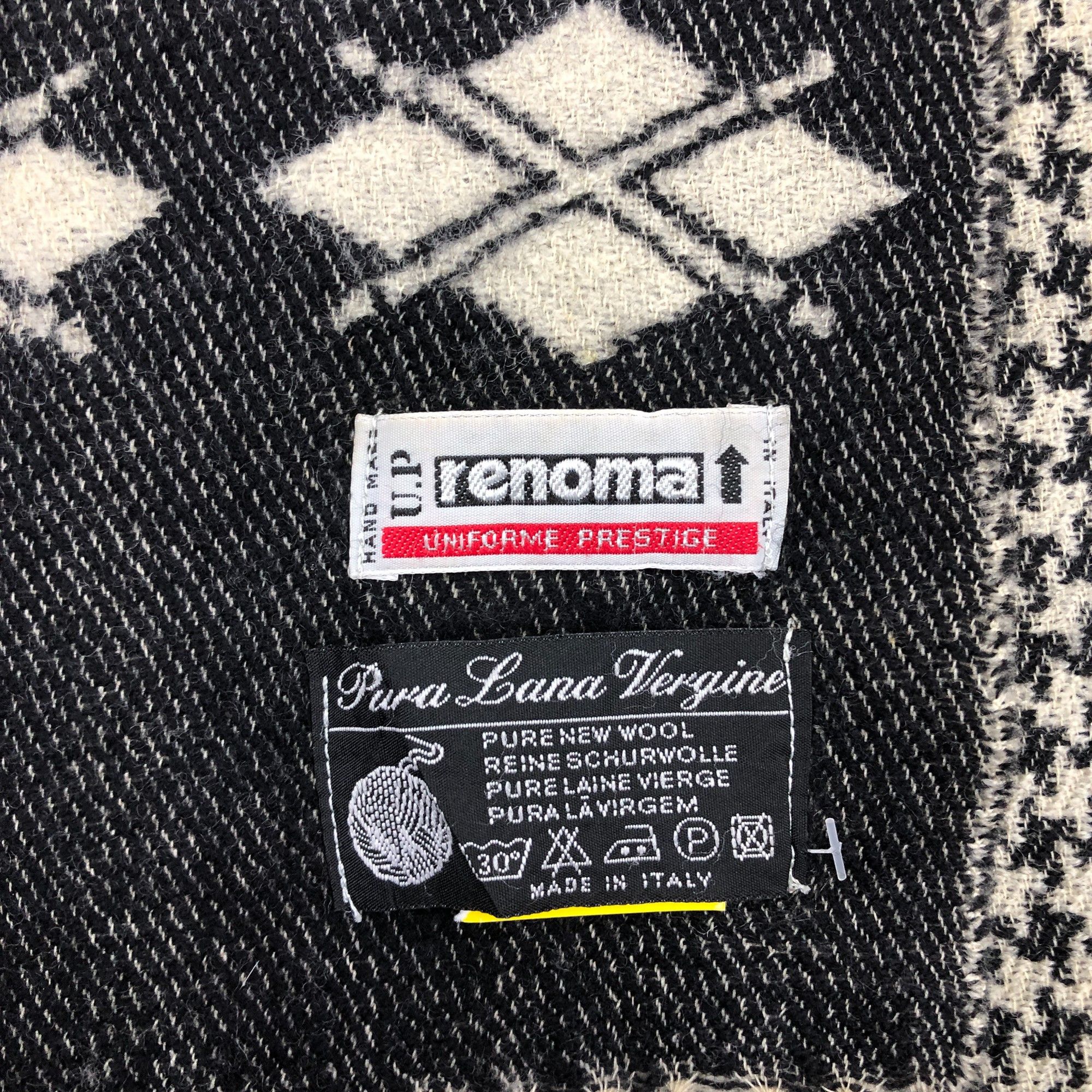 Renoma Vintage 90s Distressed Renoma Scarf Muffler Wool Scarves Size ONE SIZE - 4 Thumbnail