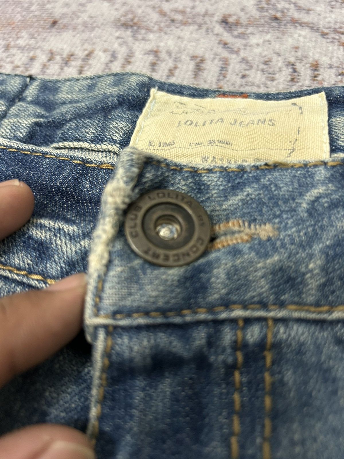 If Six Was Nine × Isamu Katayama Backlash × Japanese Brand Lolita Washed Buckle Back Cropped jeans Size US 32 / EU 48 - 11 Thumbnail