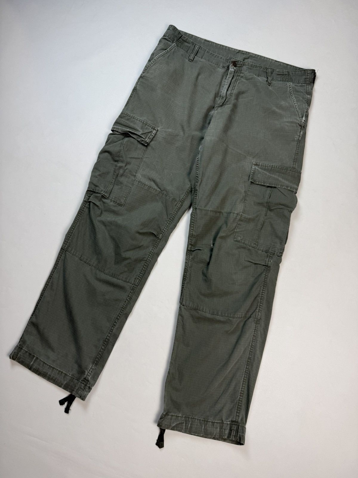 Carhartt Carhartt Vintage Work Regular Cargo Pants Trousers Distress Size US 36 / EU 52 - 13 Thumbnail