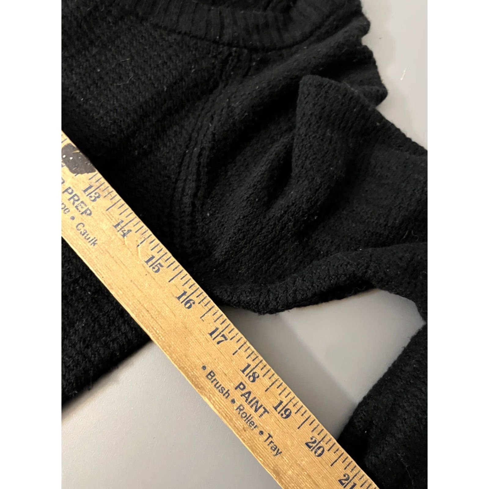 Gap VINTAGE Gap Women Solid Long Sleeve Round Neck T-Shirt Small Black Basic Oversized Size S / US 4 / IT 40 - 5 Thumbnail