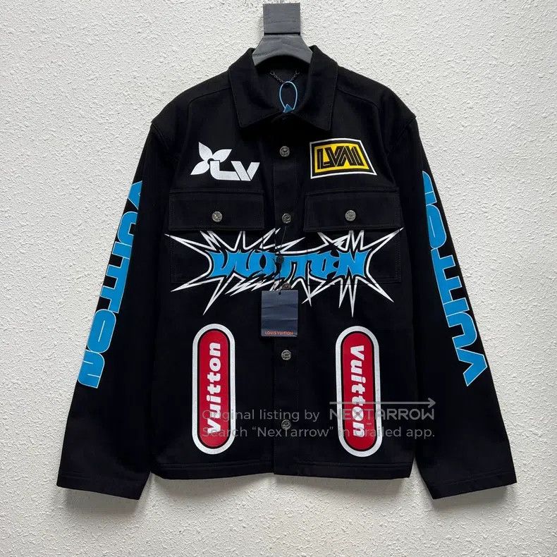 Louis Vuitton Louis Vuitton Black and white graffiti denim jacket Size US M / EU 48-50 / 2 - 1 Thumbnail