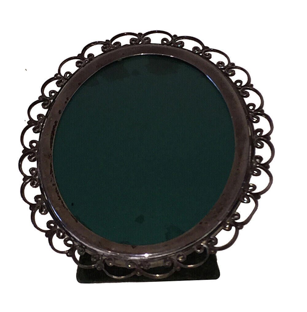 Designer Victorian Sterling Silver Filigree Oval Picture Frame Size ONE SIZE - 3 Thumbnail
