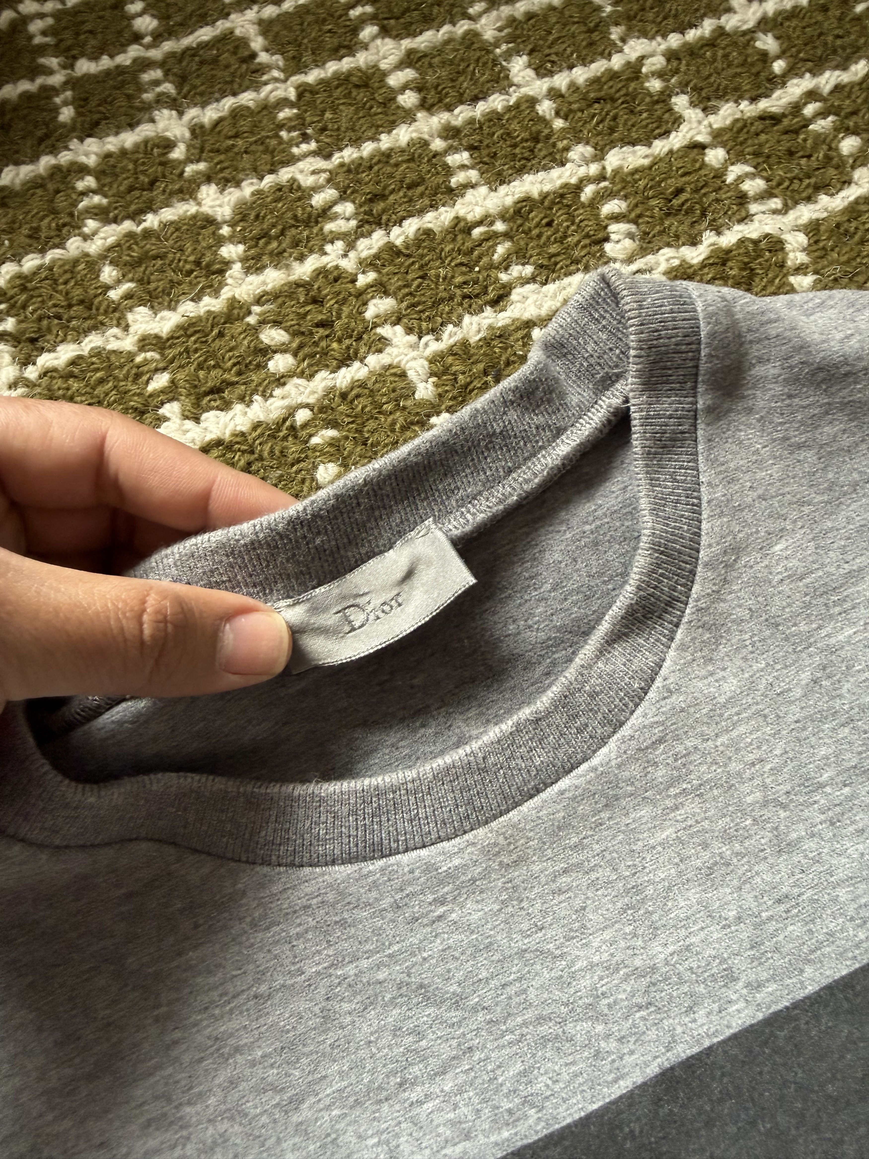 Dior Dior Homme Skull & Flowers Embroidered Crewneck Grey Size XS Size US XS / EU 42 / 0 - 3 Thumbnail