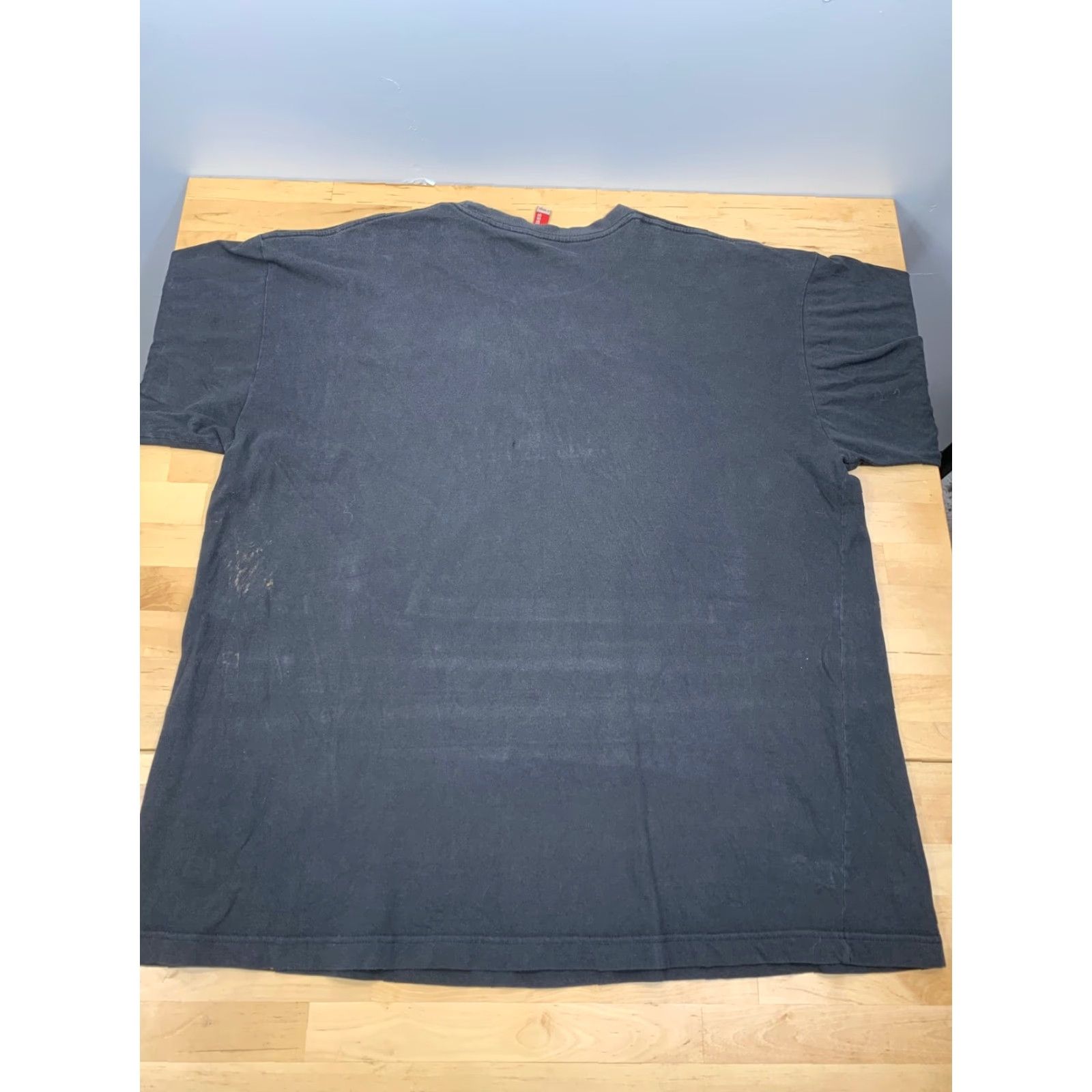 Guess GUESS Logo T Shirt Black XL Short Sleeve Men Regular Fit Distress #2001 Size US XL / EU 56 / 4 - 3 Thumbnail