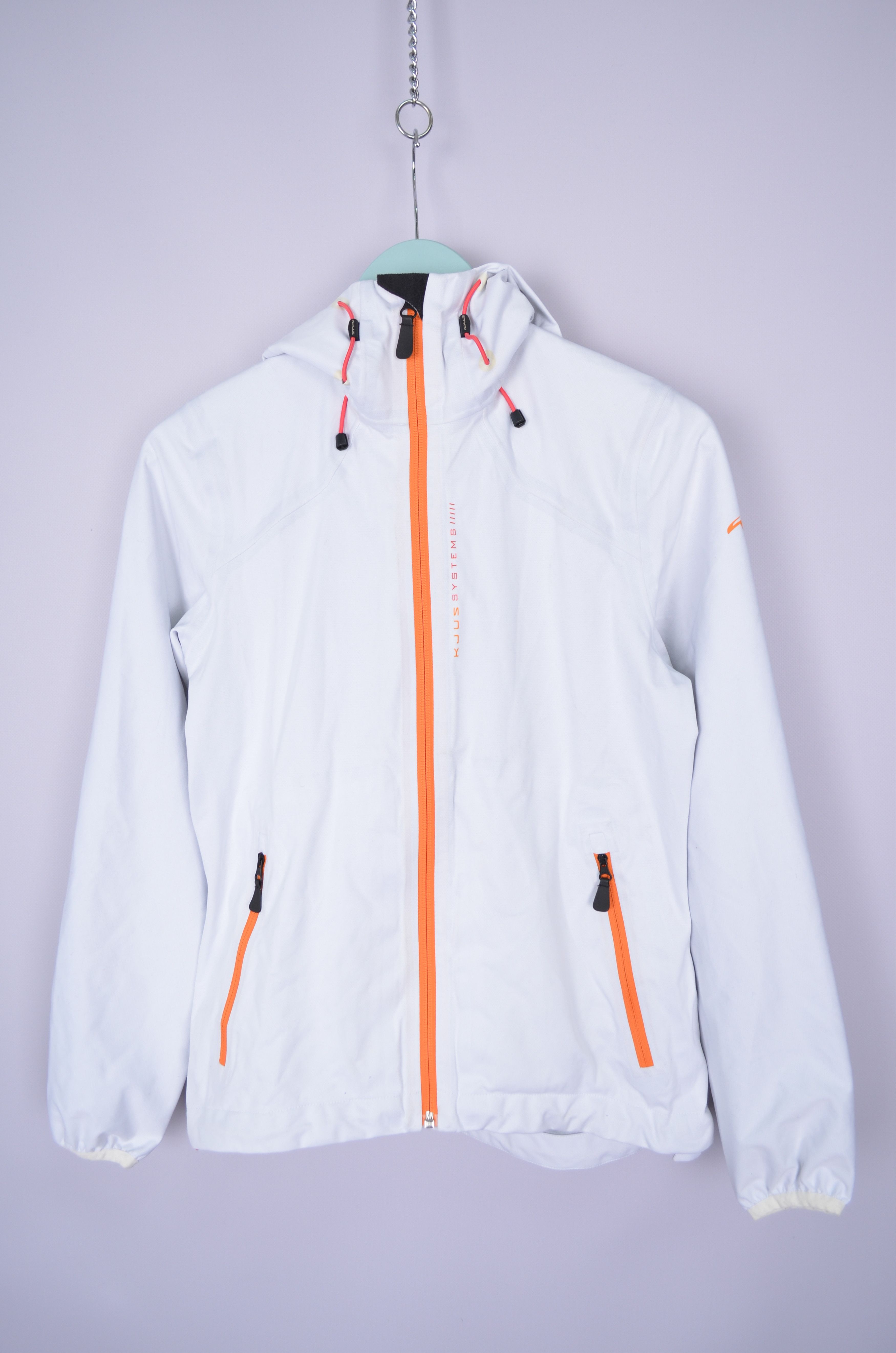 KJUS Womens Kjus Systems White Windbreaker Jacket Size S Hooded Size S / US 4 / IT 40 - 1 Thumbnail