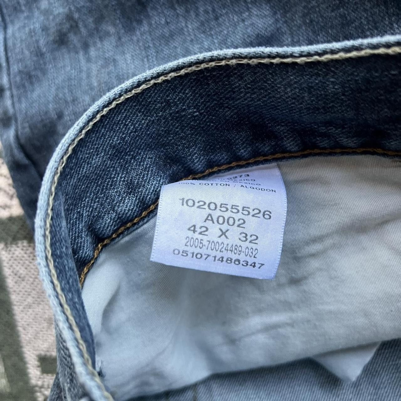 Lee × Vintage Vintage Y2K/2000s Baggy Grunge Dark Wash Denim Jeans! Size US 42 / EU 58 - 8 Thumbnail