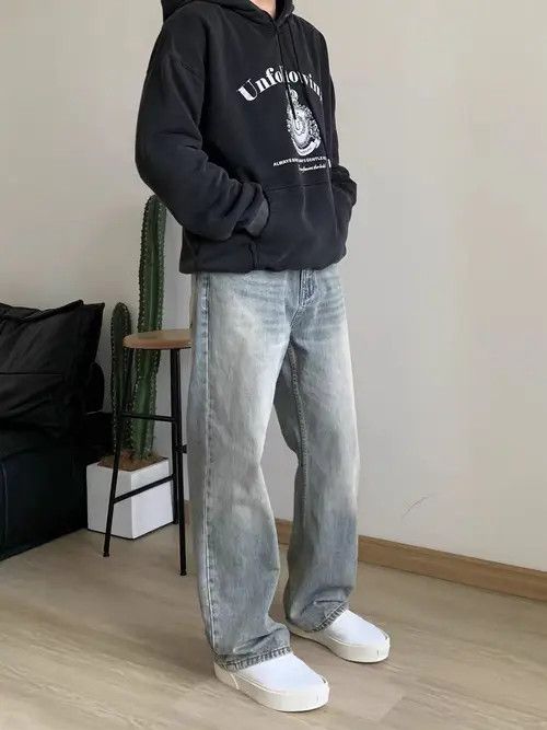 Japanese Brand Vintage Street Washed and Aged Casual Light Blue Jeans Size US 34 / EU 50 - 2 Thumbnail