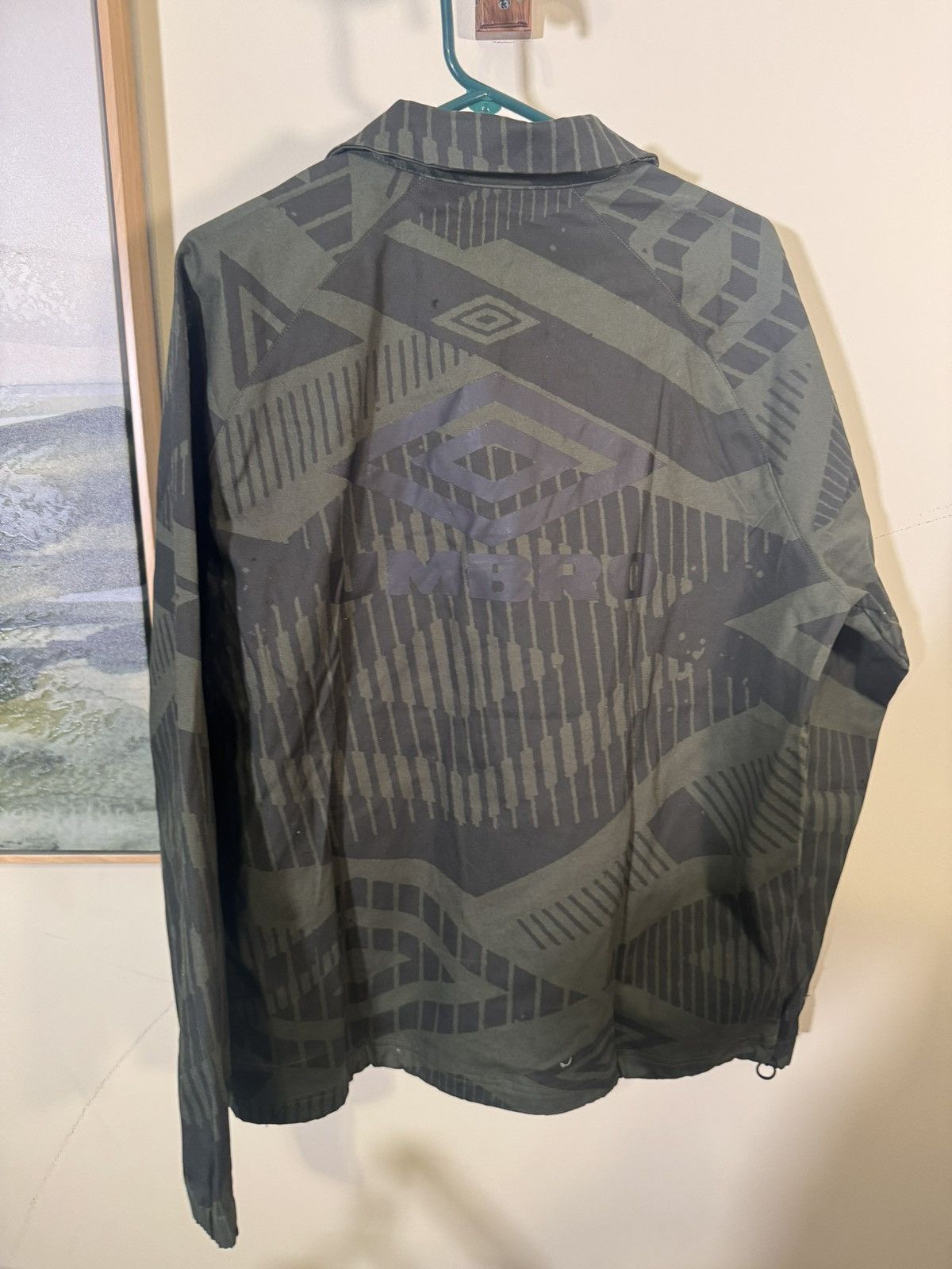Umbro Umbro Diamond Printed Drill Sweatshirt in Green Size US M / EU 48-50 / 2 - 2 Thumbnail