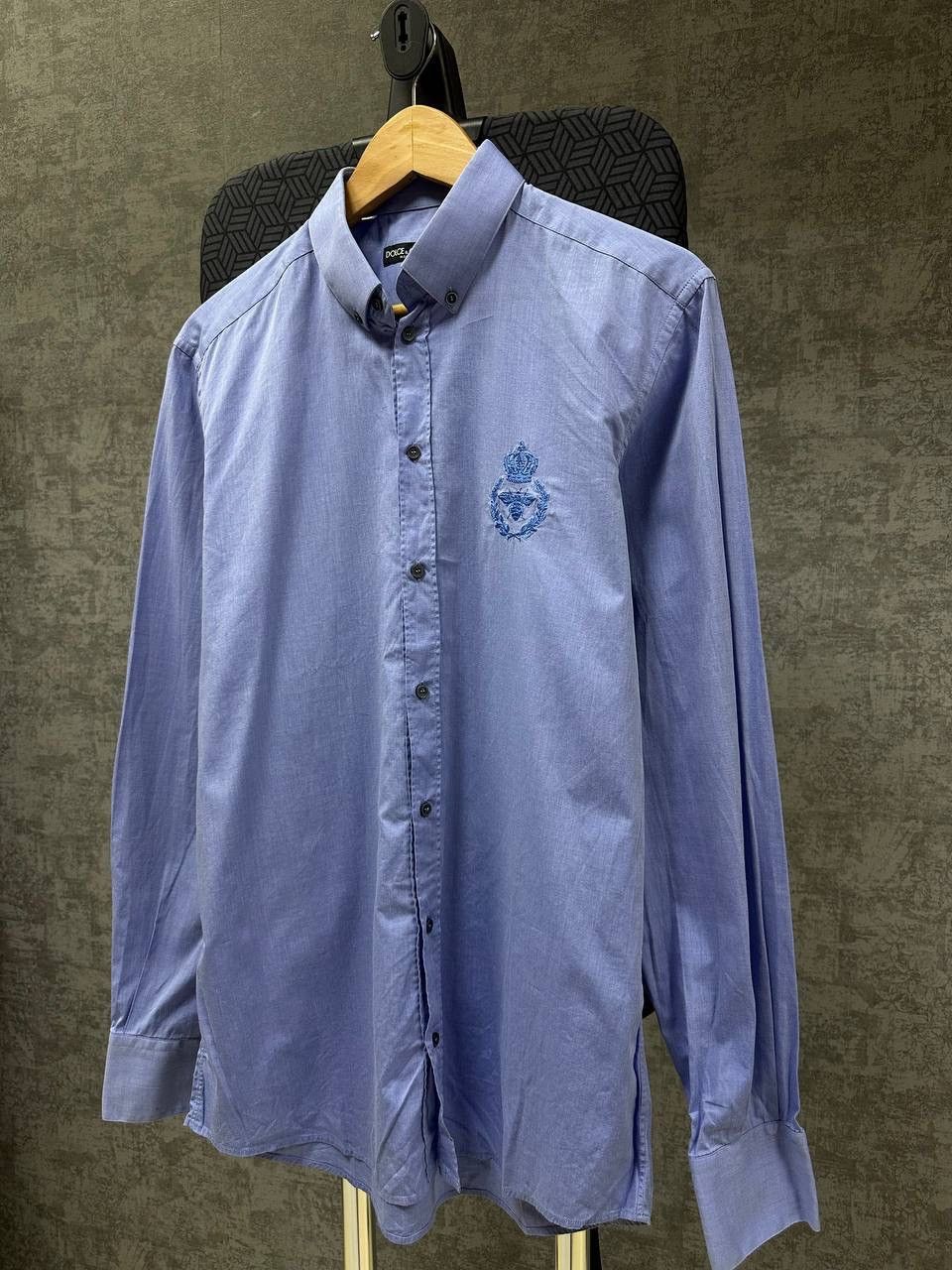 Dolce & Gabbana × Vintage Vintage Dolce&Gabbana Blue Big Loo Mens Shirt Size US M / EU 48-50 / 2 - 10 Thumbnail