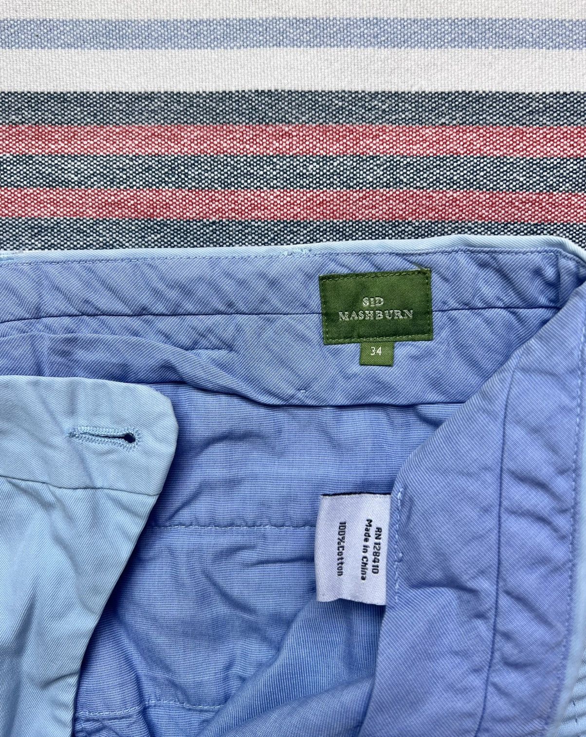 Sid Mashburn Sid Mashburn Sport Trouser Summer Poplin Cotton Chino Size US 34 / EU 50 - 4 Thumbnail