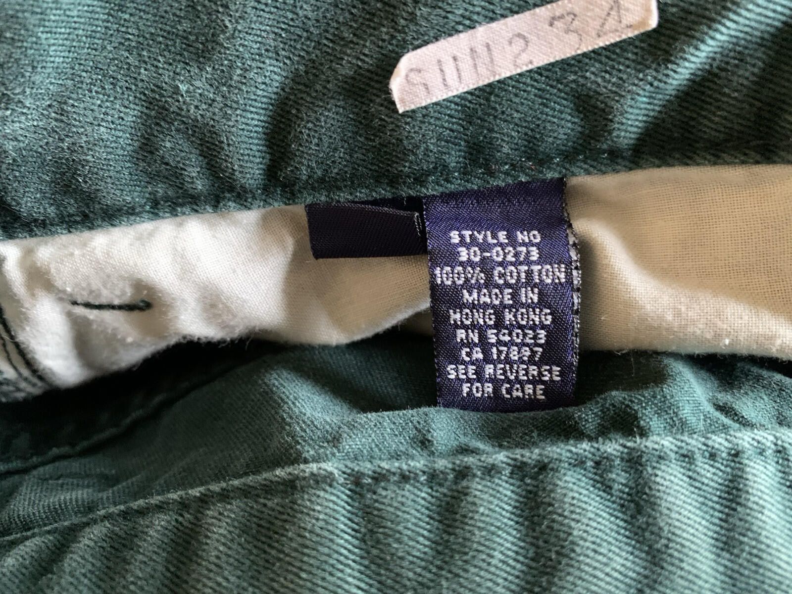 Gap GAP Jeans Men's 35x31 Tag 36 Green Casual Straight Leg Pants Size US 35 - 7 Thumbnail