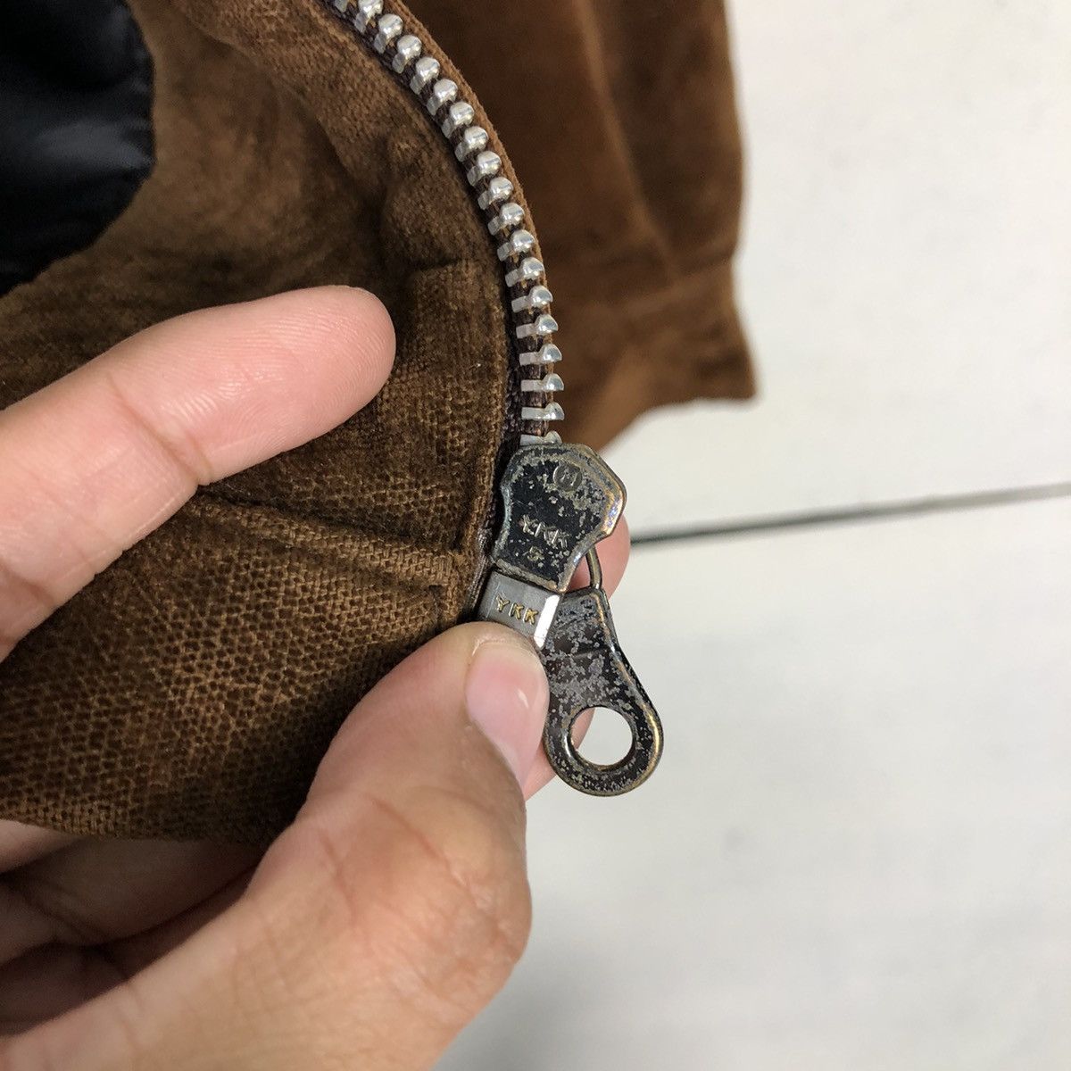 Japanese Brand 📌Rich Brown Vintage Zipper Chore Jacket Uniqlo Issey Miyake Size US M / EU 48-50 / 2 - 18 Thumbnail