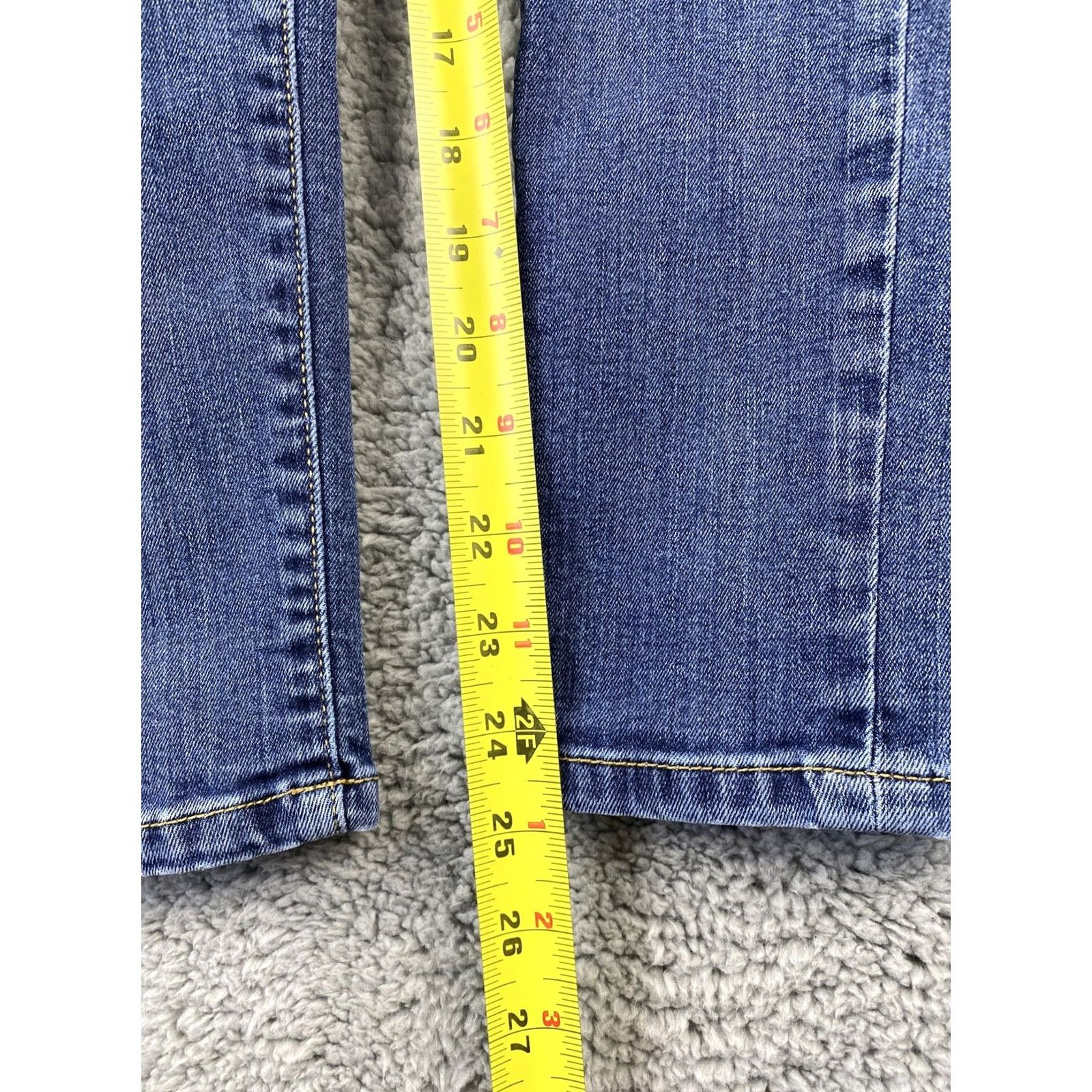 Zara Gap Jeans Women's 0 Blue Skinny MidRise Denim Pants/31-32 Jeans Slim Modern Classic Womens Size 25" / US 0 / IT 36 - 6 Thumbnail