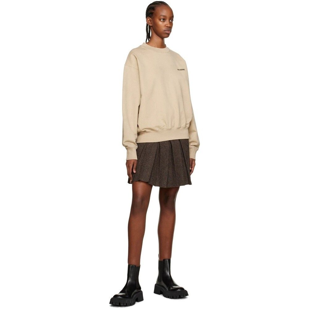 WE11DONE We11done Basic Sweatshirt Size XS Womens Beige Welldone $420 Size XS / US 0-2 / IT 36-38 - 3 Thumbnail
