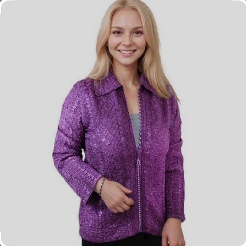 Other Magic It Fits Rhinestone Zipper Jacket size M/L Size M / US 6-8 / IT 42-44 - 1 Thumbnail