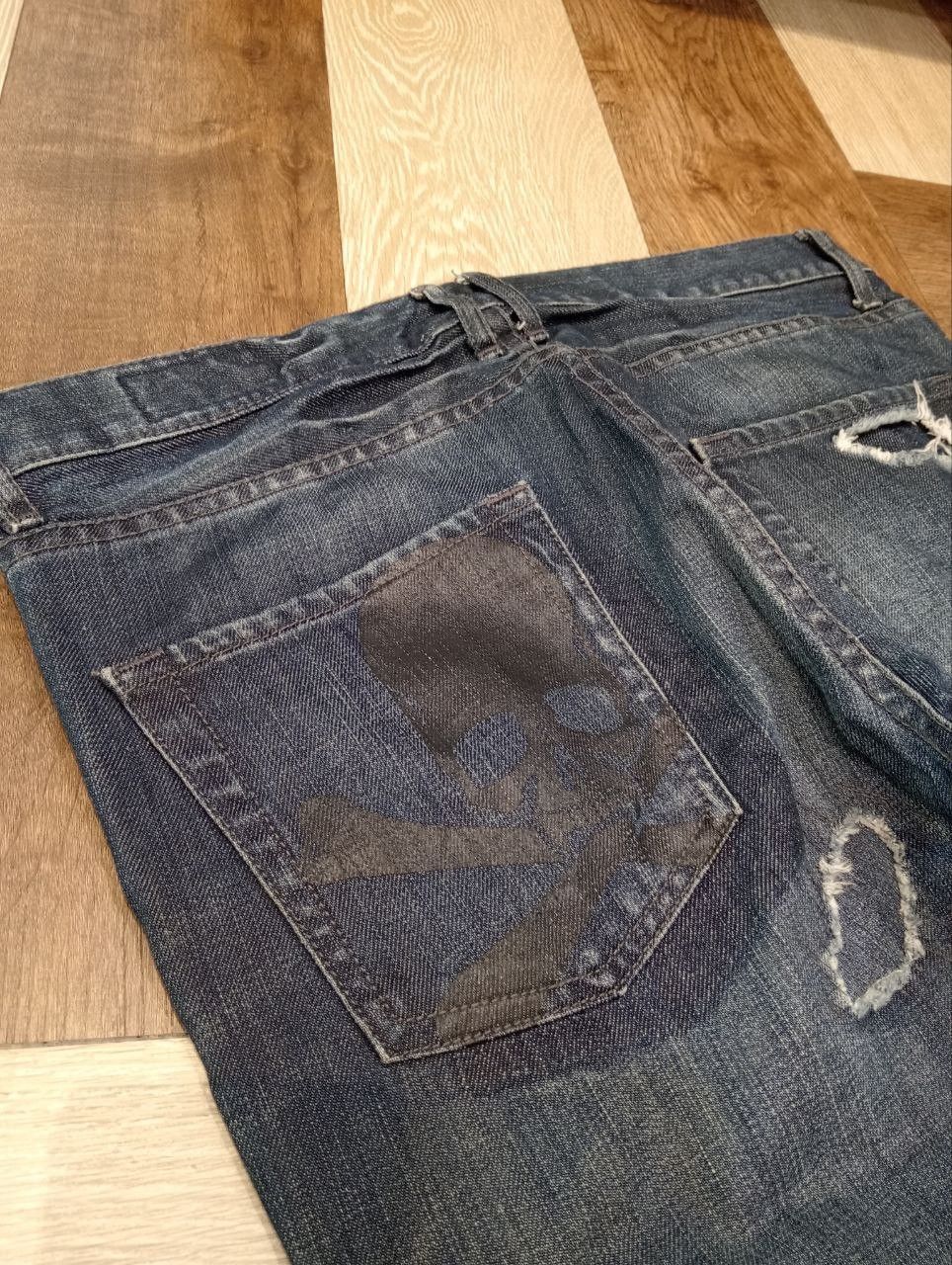semanticdesign SEMANTIC DESIGN x ROEN SKULLS DISTRESSED DENIM Size US 35 - 14 Thumbnail