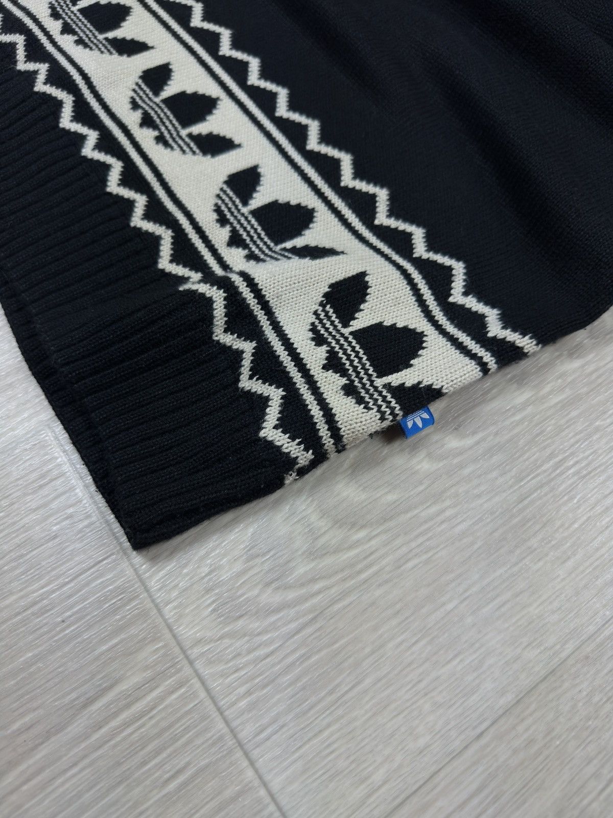 Adidas ADIDAS Jumper Dress Hooded Fairisle Originals Sweater Size XXS / US 00 / IT 34 - 4 Thumbnail