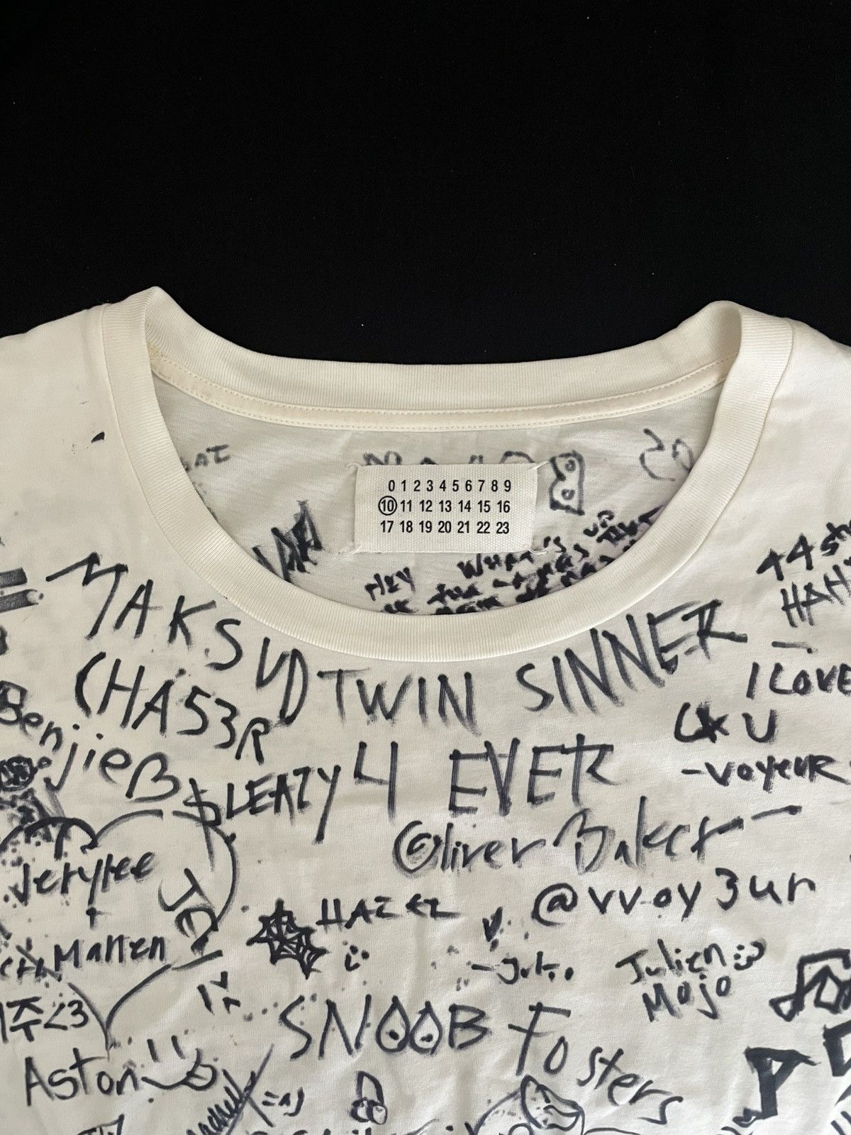 Maison Margiela The Hellp & Margiela LA+Pomona fan signature tee [1/1] Size US S / EU 44-46 / 1 - 3 Thumbnail