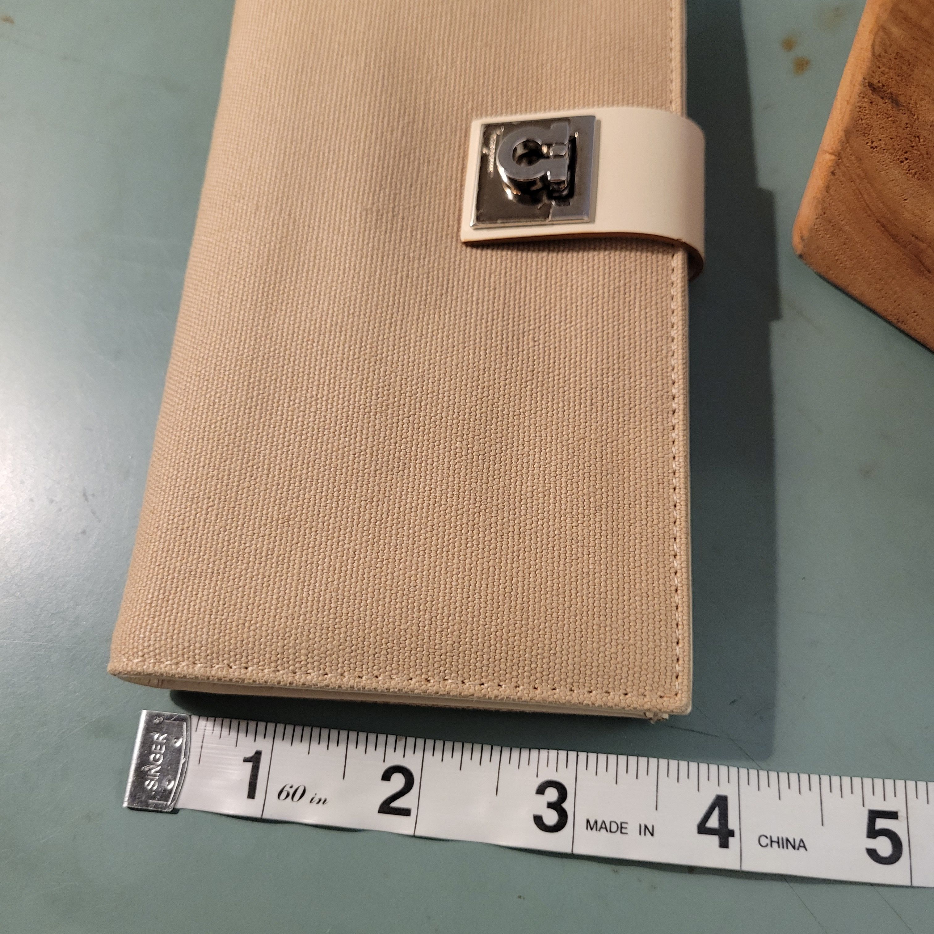 Salvatore Ferragamo Long Canvas and Leather Twist Logo Lock Wallet Size ONE SIZE - 16 Thumbnail