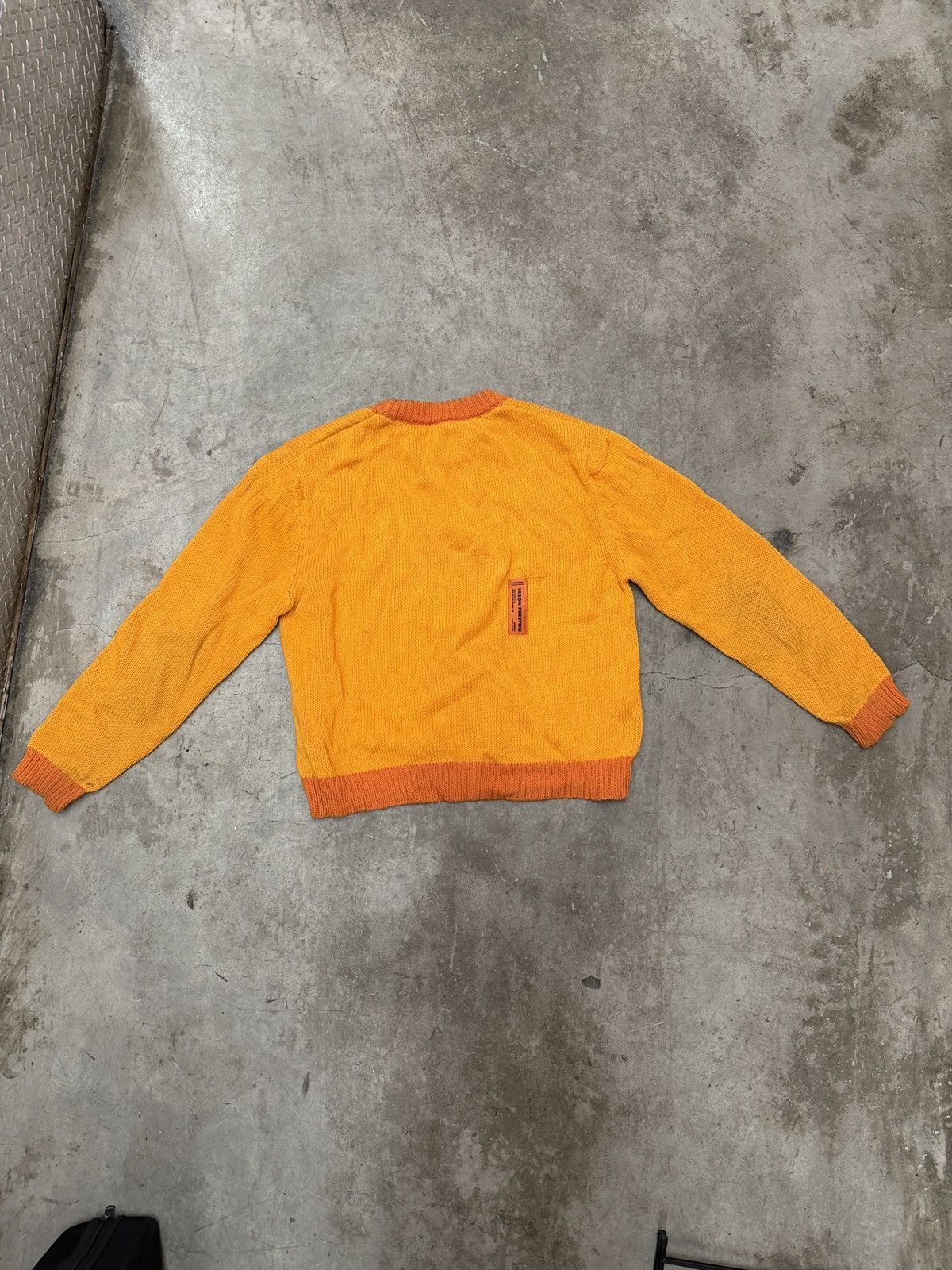 Heron Preston Heron Preston Orange logo knit sweater Size US L / EU 52-54 / 3 - 8 Thumbnail