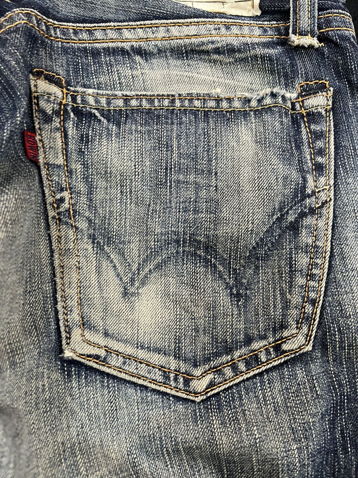 Edwin × Japanese Brand × Le Grande Bleu (L.G.B.) Vintage Edwin 503 Grunge Faded Denim Size US 32 / EU 48 - 10 Thumbnail