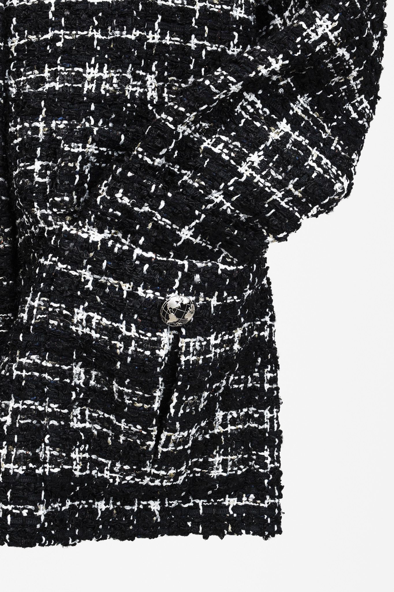 Chanel Chanel Bouclè Fantasy Tweed Planisphere Short Jacket Size M / US 6-8 / IT 42-44 - 8 Thumbnail