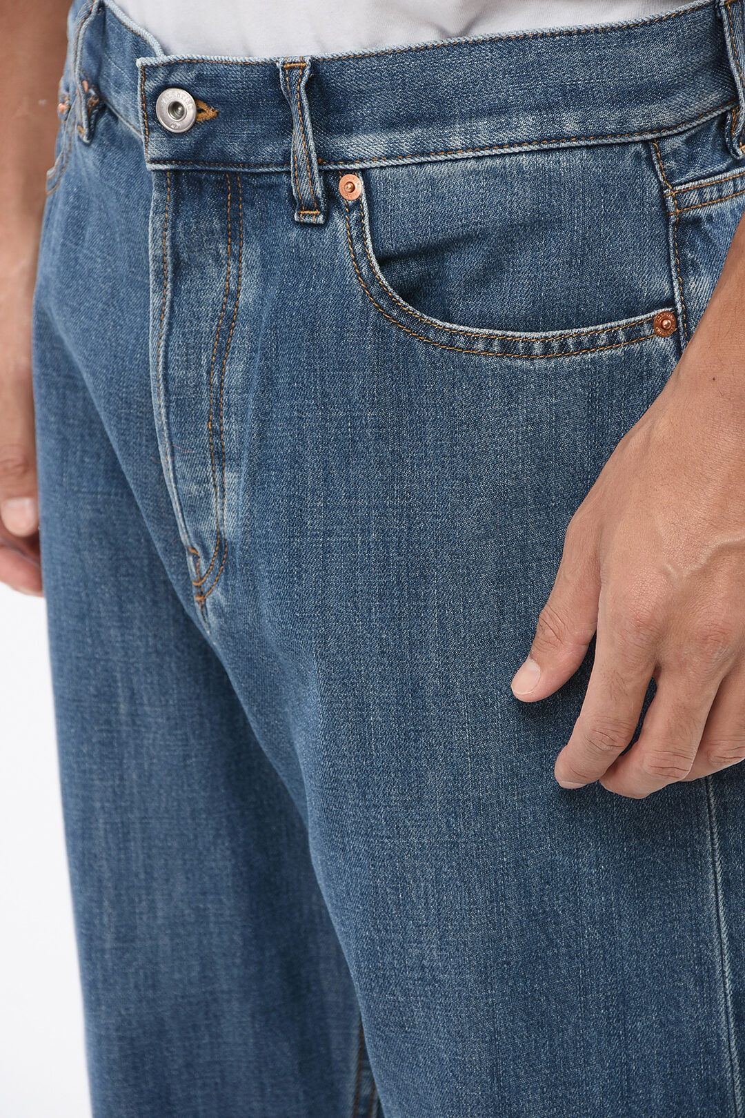Valentino og1mm0925 Straight Leg Jeans in Blue Size US 32 / EU 48 - 3 Thumbnail