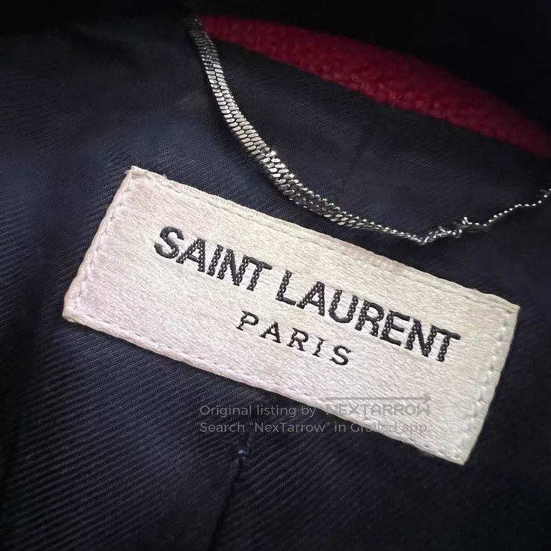 Saint Laurent Paris Saint Laurent Paris Red leopard print baseball jacket Size US L / EU 52-54 / 3 - 3 Thumbnail
