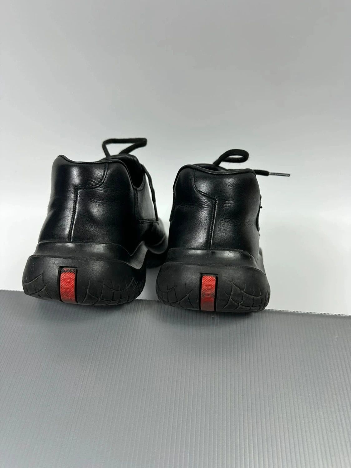 Prada Prada Sport FW1999 Black Leather Vibram Puddle Loafer Size US 10 / EU 43 - 8 Thumbnail
