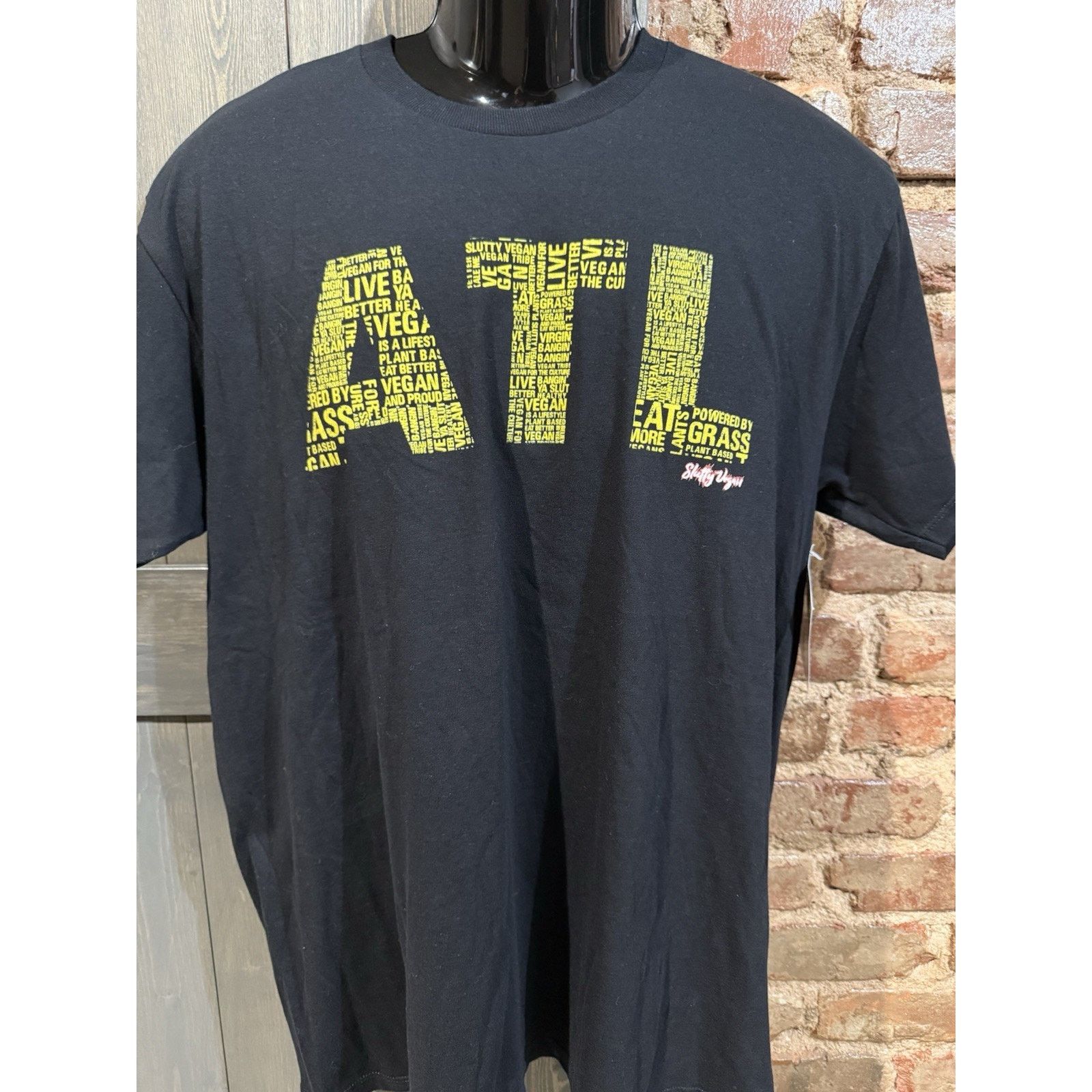 Other Slutty Vegan Atlanta Black Tee Sz L ATL wear pants slut NWT Size US L / EU 52-54 / 3 - 2 Thumbnail