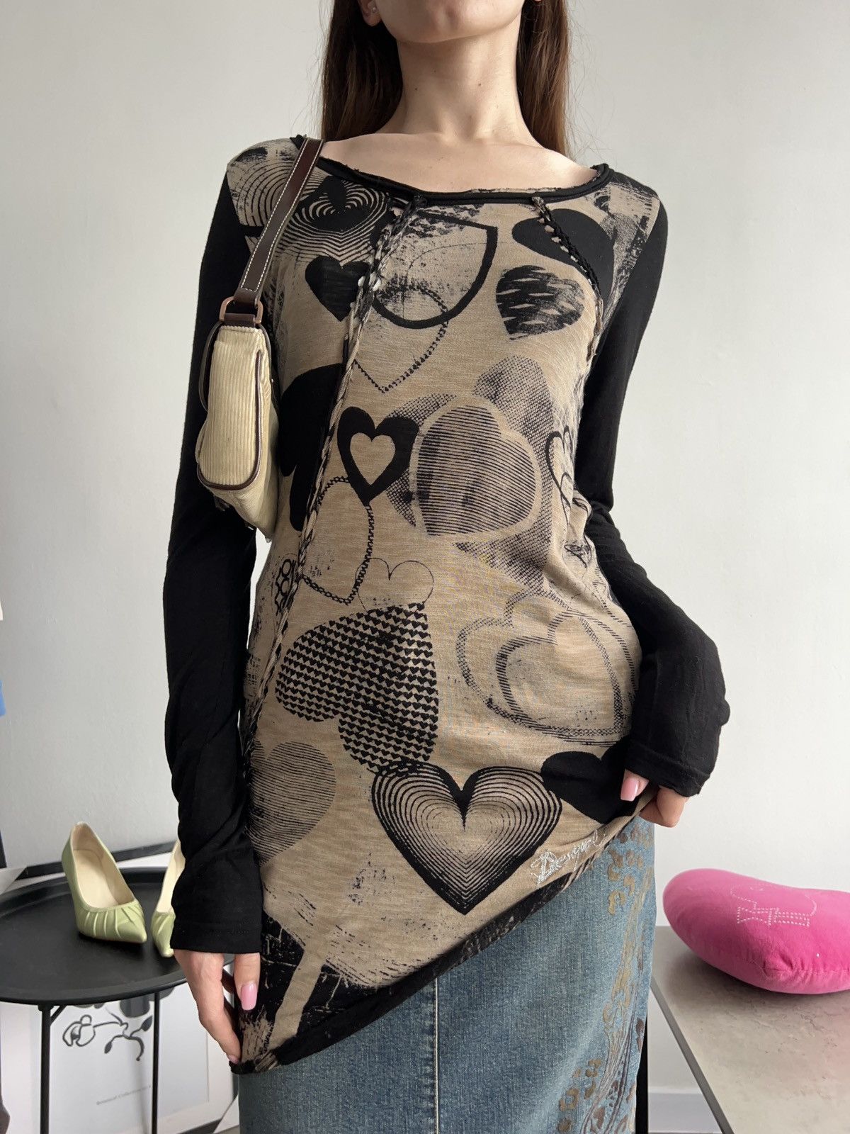 Desigual × Japanese Brand × Vintage Vintage Desigual Long Sleeve Japanese style asymmetrical Size M / US 6-8 / IT 42-44 - 2 Thumbnail