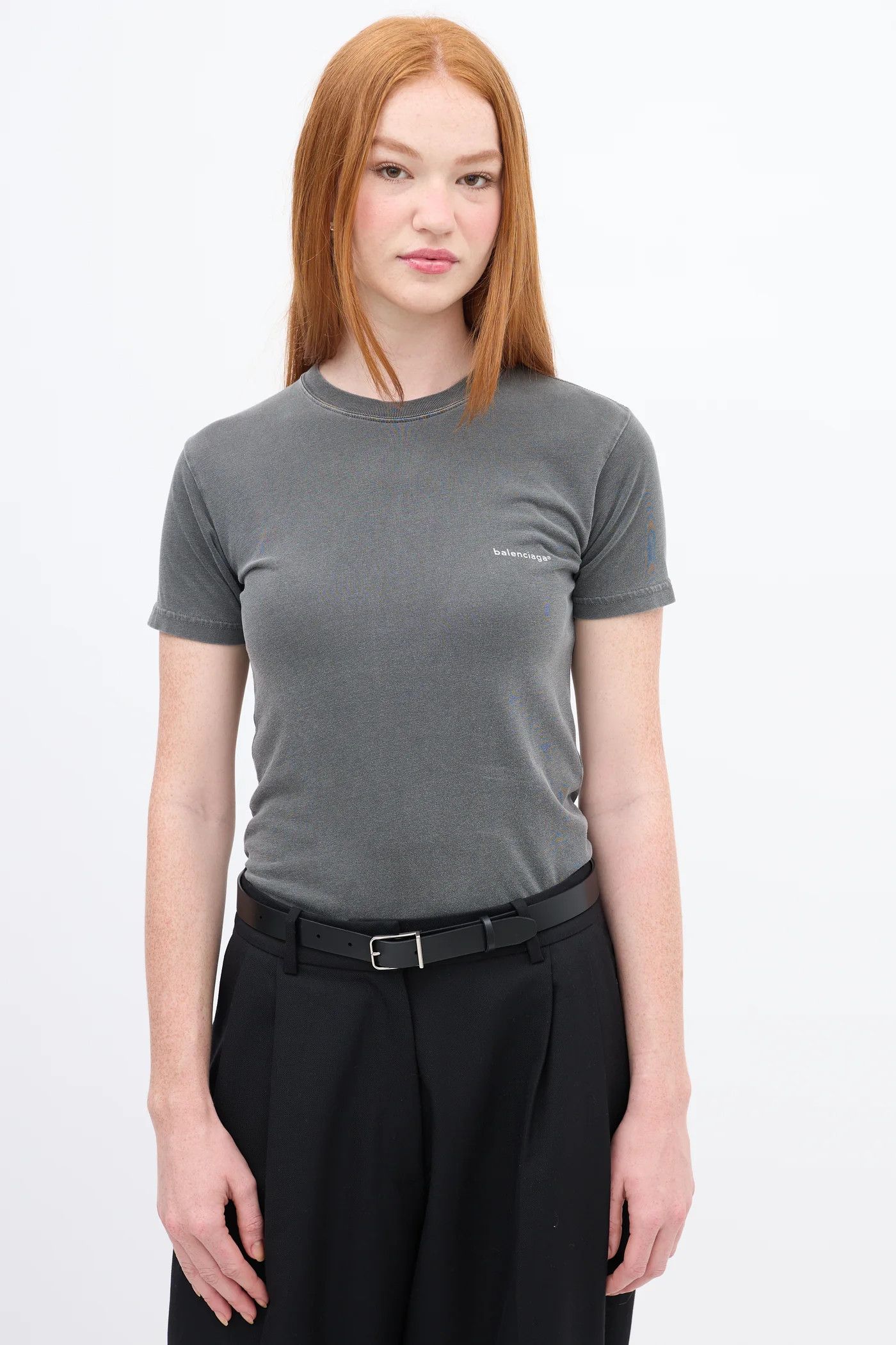 Balenciaga Archetype 2017 Dark Logo Short Sleeve Tee T-Shirt Medium Size M / US 6-8 / IT 42-44 - 3 Thumbnail