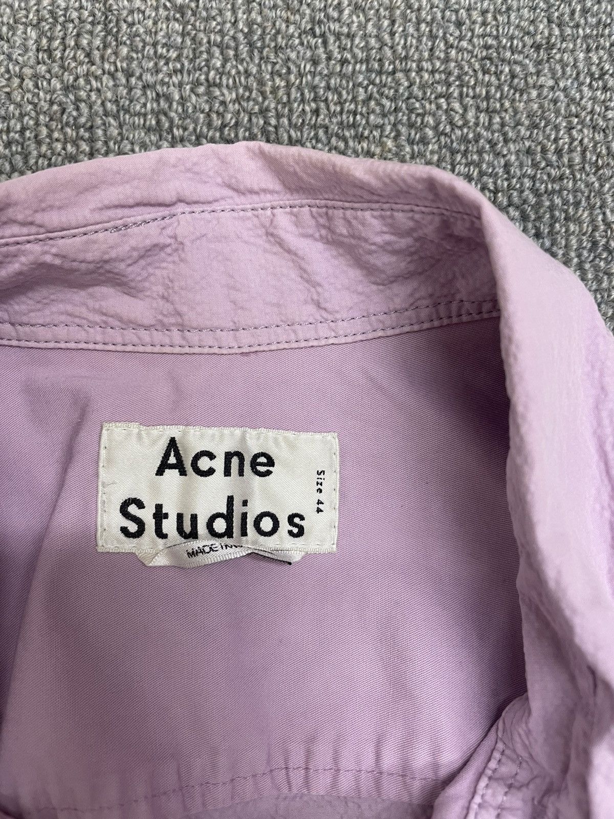 Acne Studios Acne Studios Lilac Button Up Long Sleeve Shirt Size US S / EU 44-46 / 1 - 2 Thumbnail