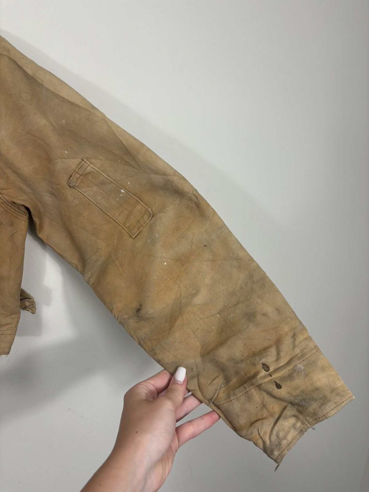 Carhartt Vintage 90s Carhartt Y2K Faded Boxy Cropped Detroit Jacket Size US M / EU 48-50 / 2 - 14 Thumbnail