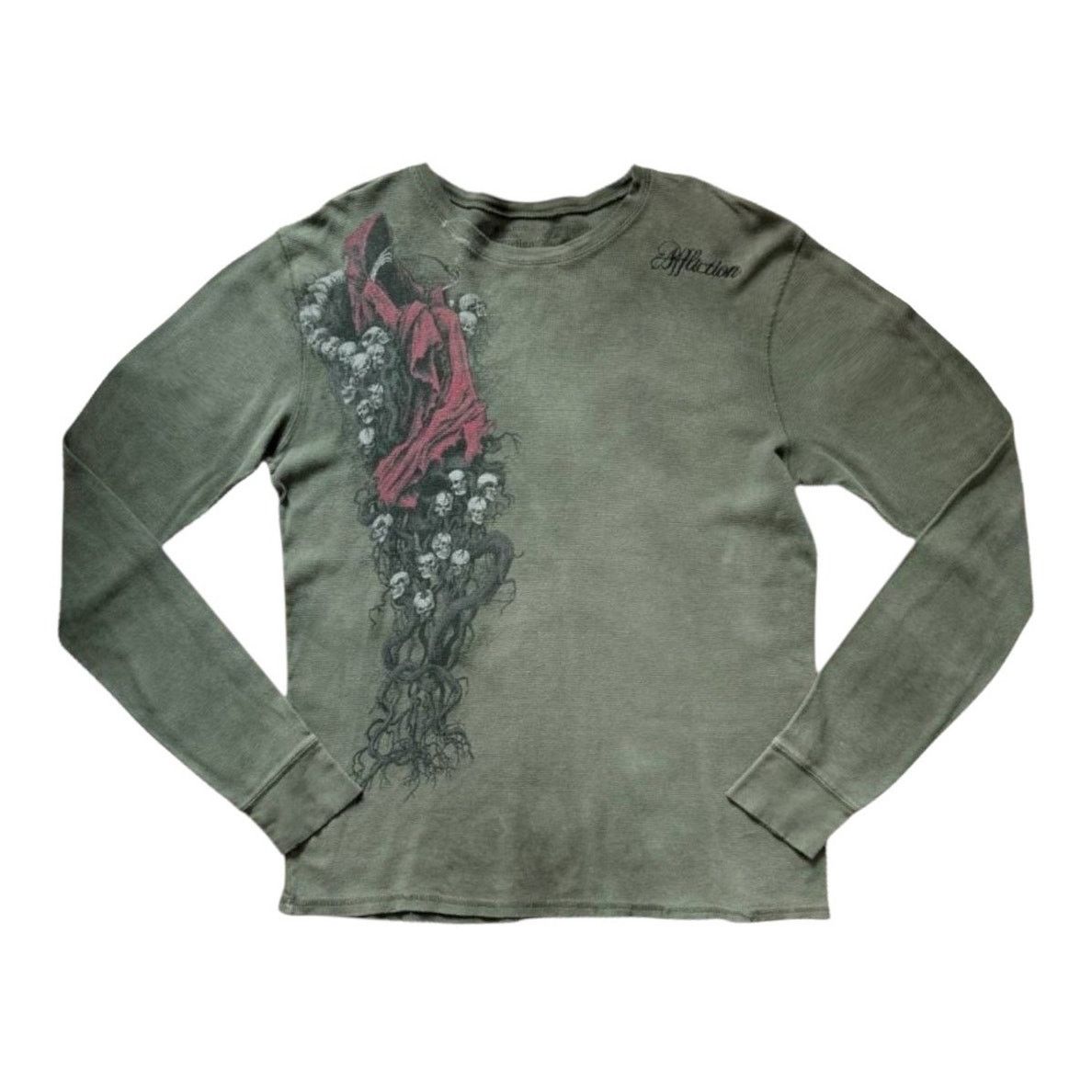 Affliction Affliction Green Long-Sleeve Top | Size 2XL Size US XXL / EU 58 / 5 - 1 Thumbnail