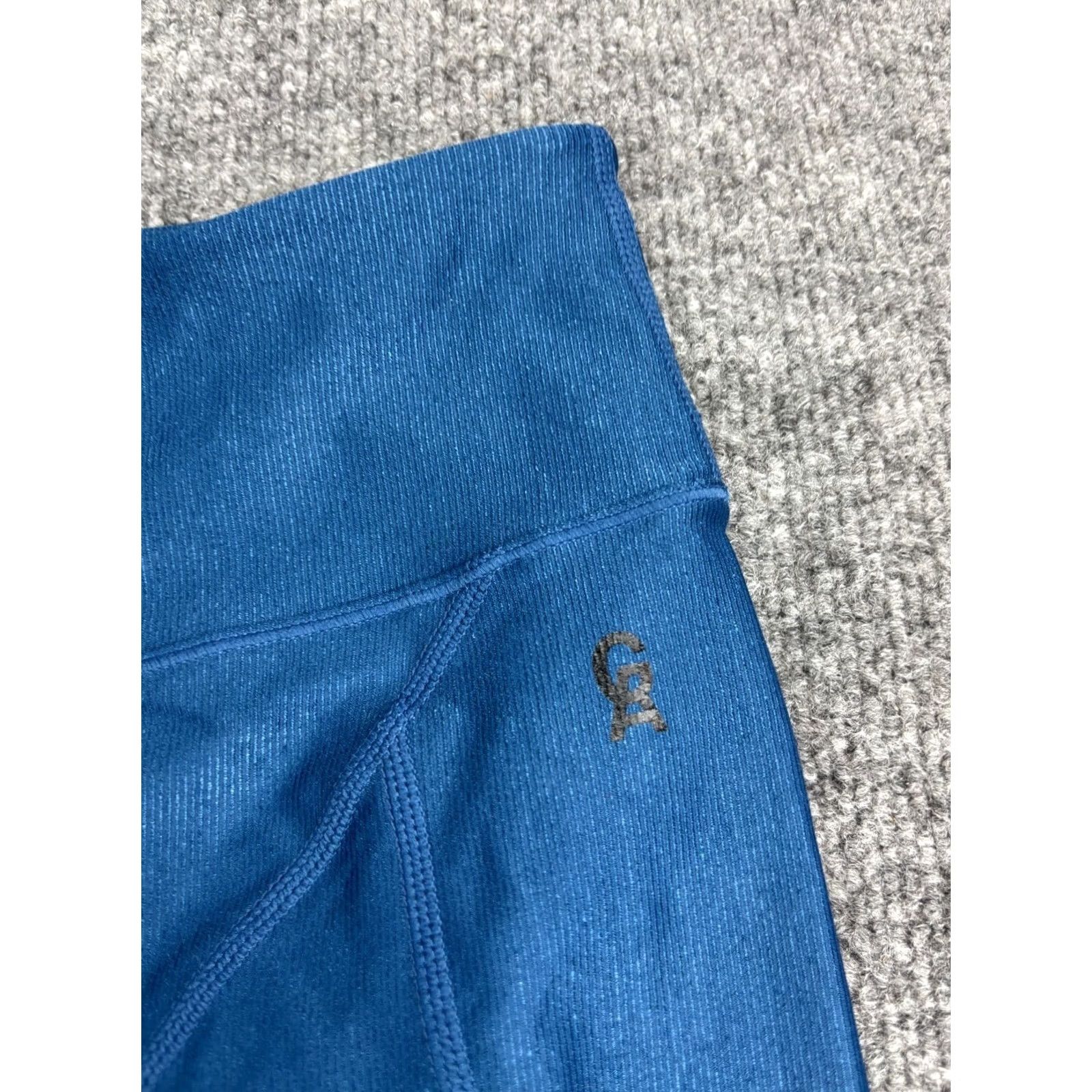 Good American Good American Leggings Women's 5 Blue High Rise Ankle Athletic Yoga Pant Size 27" / US 4 / IT 40 - 2 Thumbnail