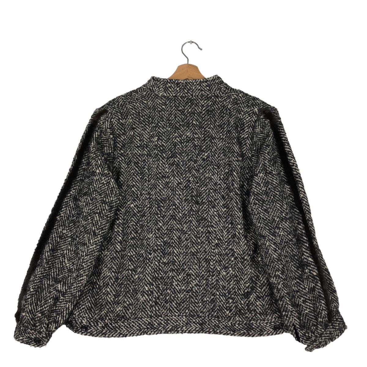 Japanese Brand 🔥Vtg Herringbone Wool Jacket Asymmetric Poxket Issey Miyake Size US M / EU 48-50 / 2 - 8 Thumbnail