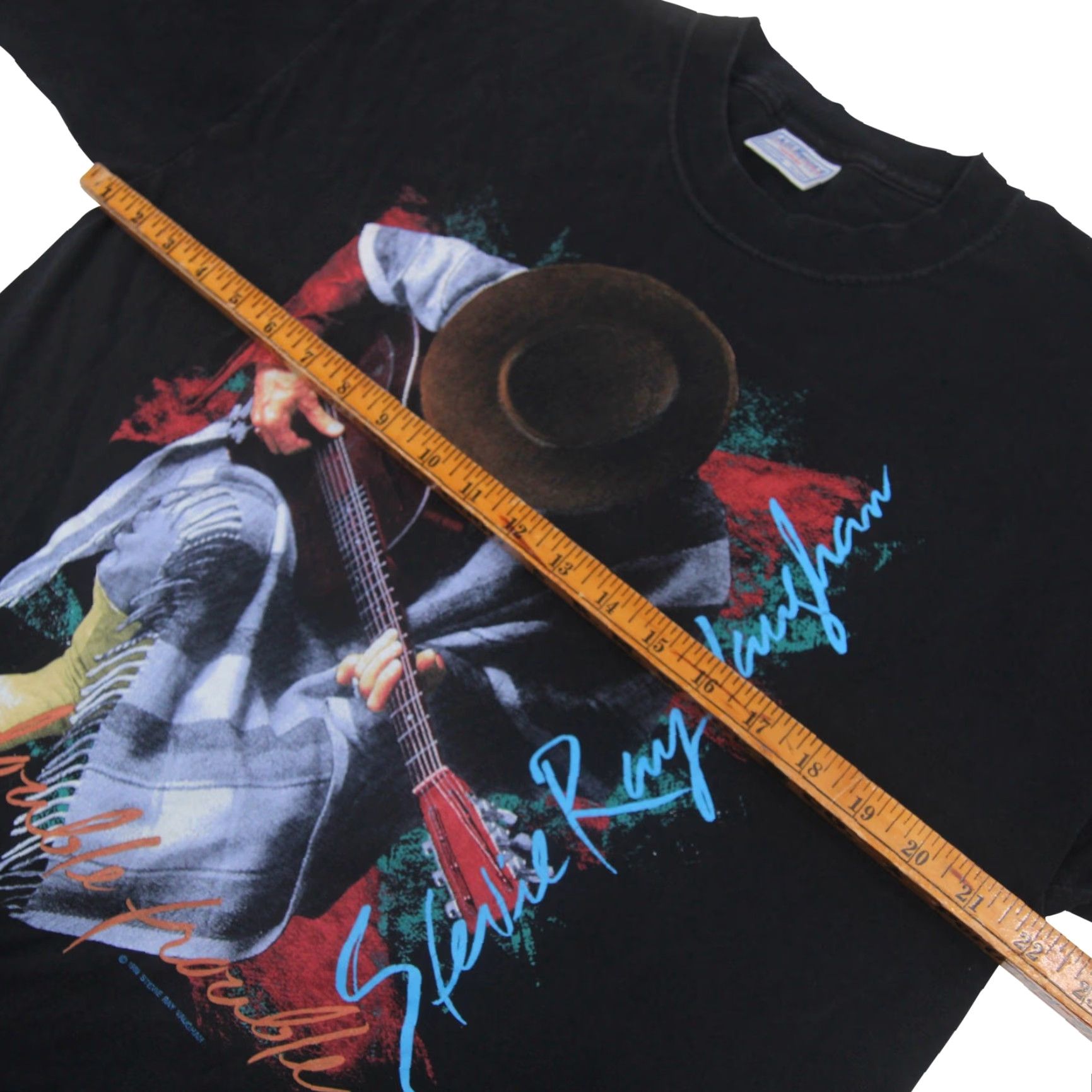 Vintage VINTAGE Stevie Ray Vaughan Double Trouble Graphic T shirt XL Men Black 1989 Shirt Mens Size US XL / EU 56 / 4 - 7 Thumbnail