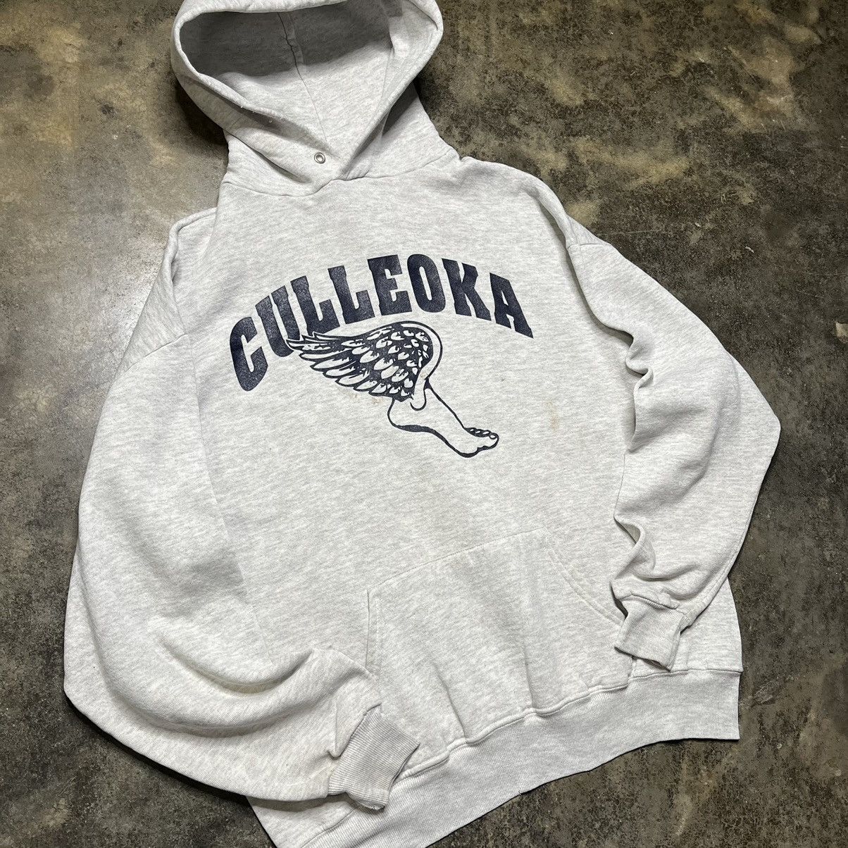 Vintage vintage culleoka tennessee flying shoe hoodie Size US XL / EU 56 / 4 - 1 Thumbnail