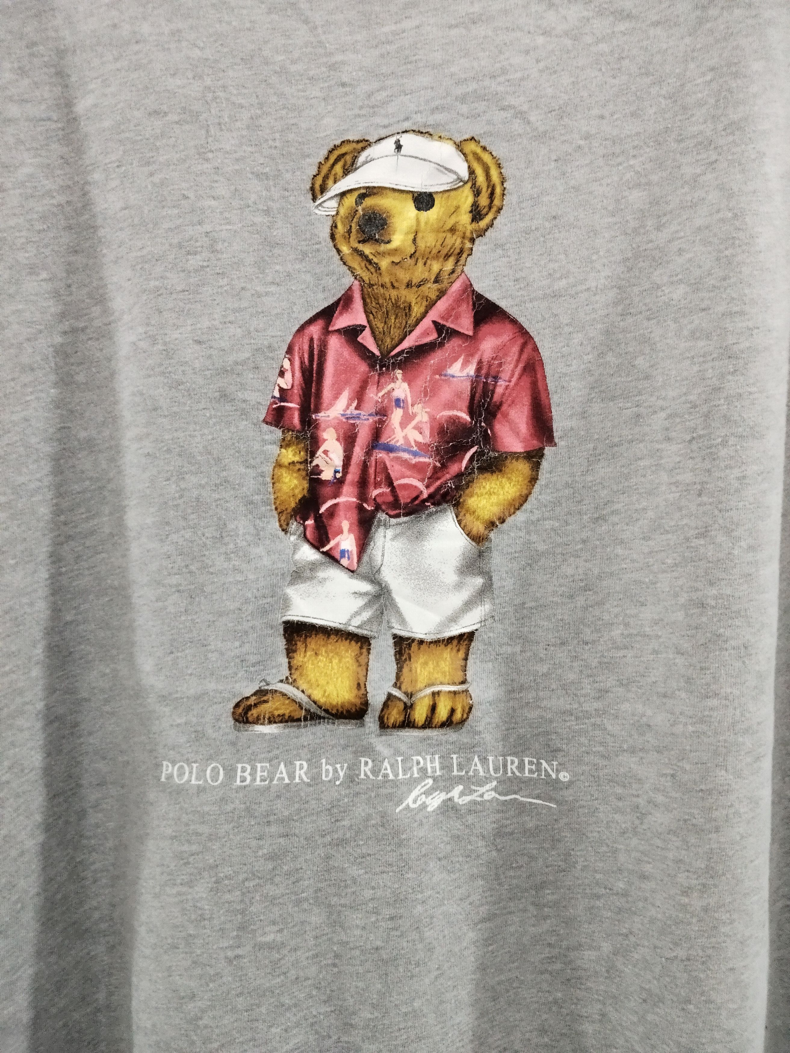 Polo Ralph Lauren × Vintage Vintage Polo Bear Ralph Lauren Big Logo Tshirt Size US L / EU 52-54 / 3 - 2 Thumbnail