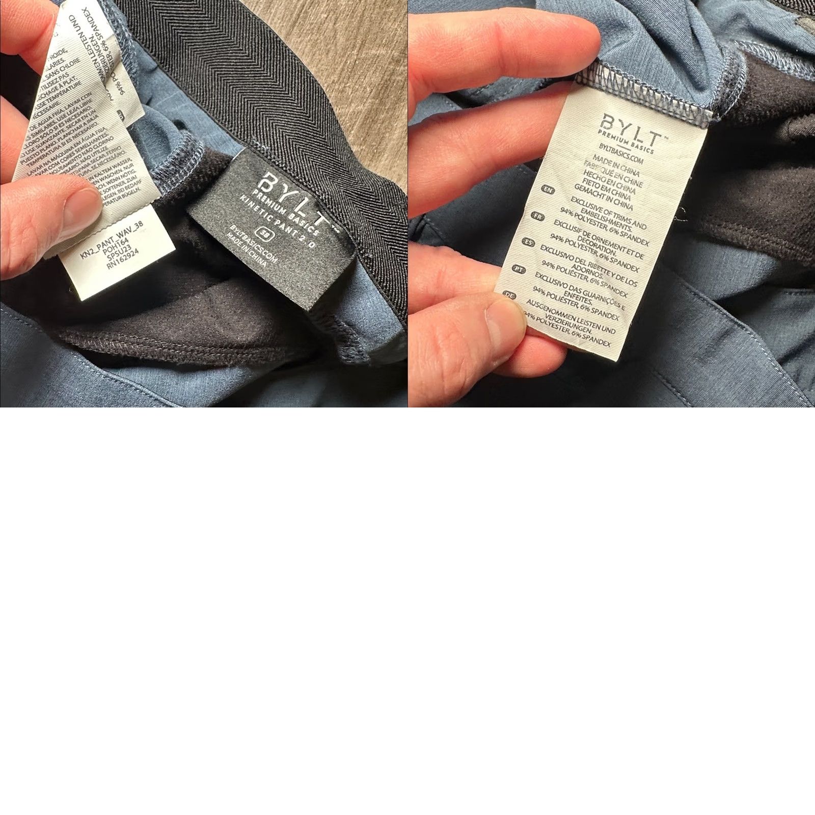 Asics BYLT Basics Kinetic 2.0 Pants Dark Blue 38 Men Regular Chino 31 Inseam Size US 38 / EU 54 - 8 Thumbnail